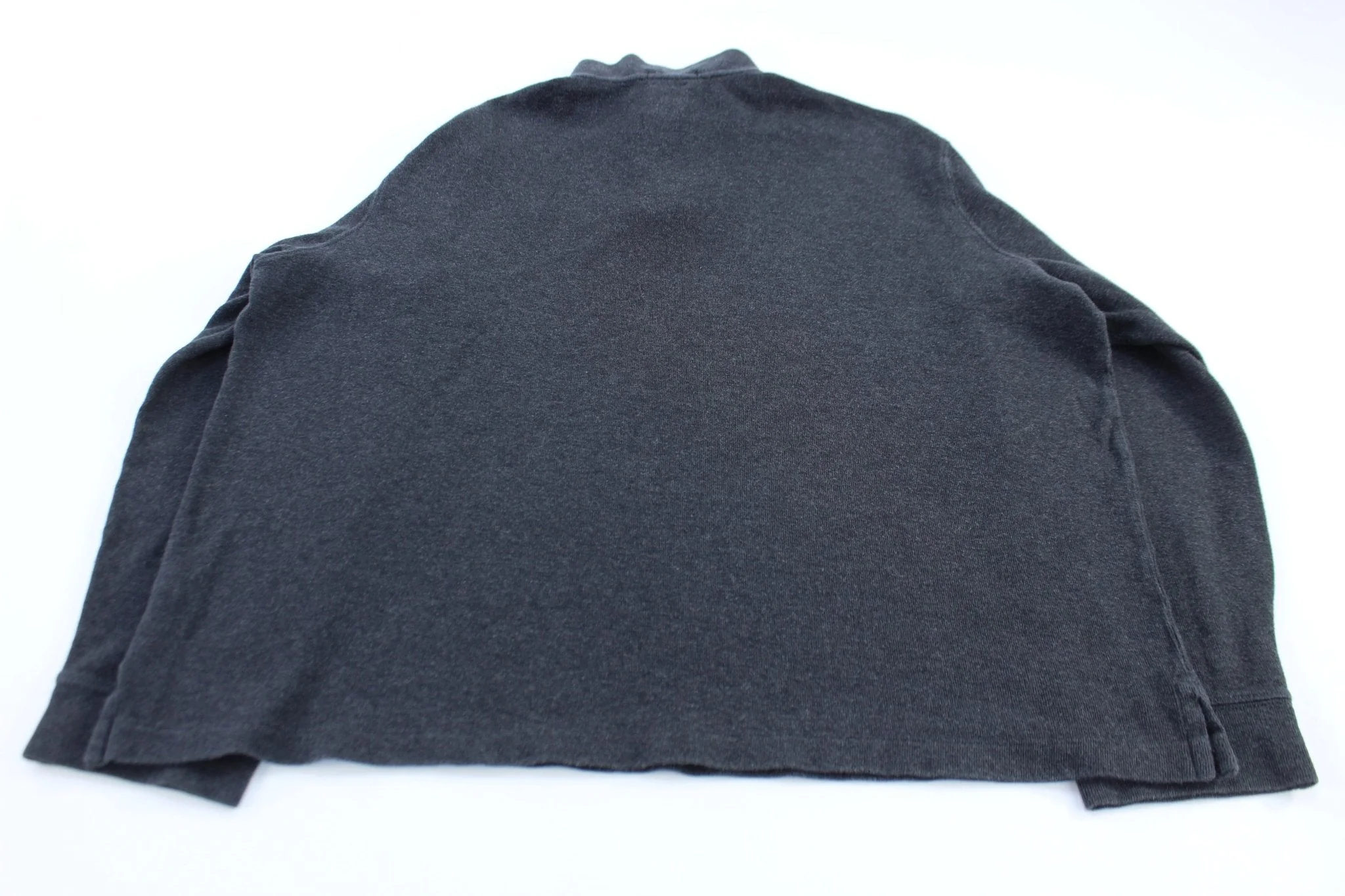 Polo Ralph Lauren Embroidered Logo Grey Quarter Zip Sweater - Image 2