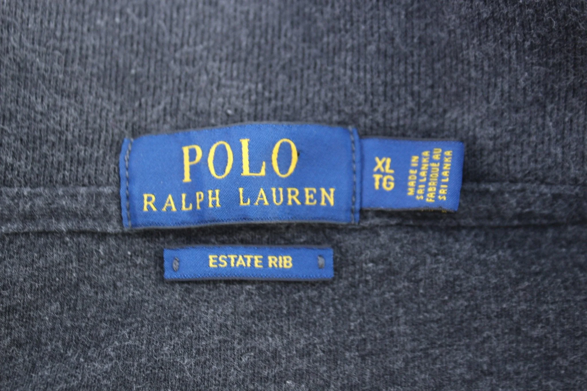 Polo Ralph Lauren Embroidered Logo Grey Quarter Zip Sweater - Image 3
