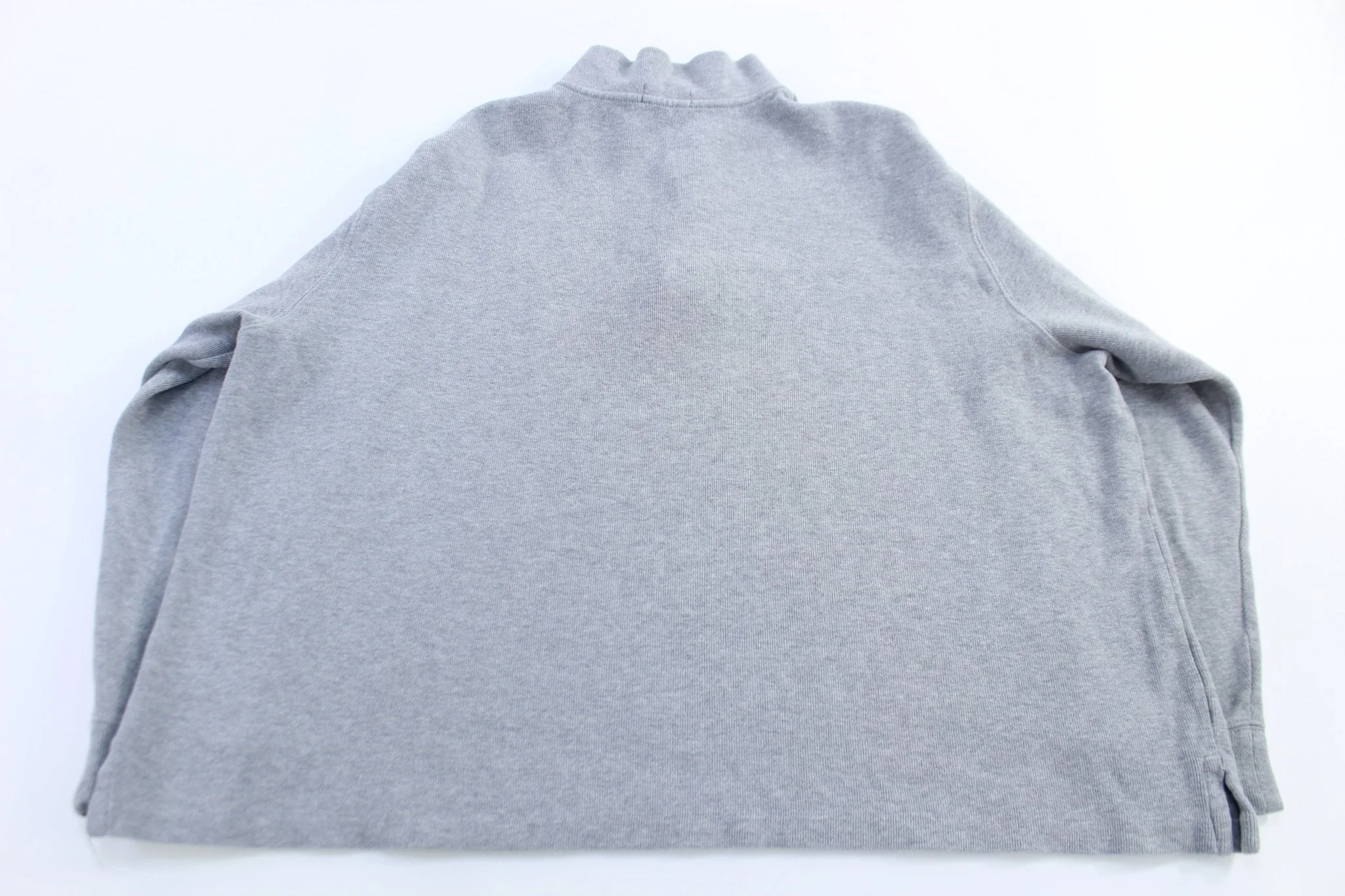 Polo Ralph Lauren Embroidered Logo Grey Quarter Zip Sweater - Image 2