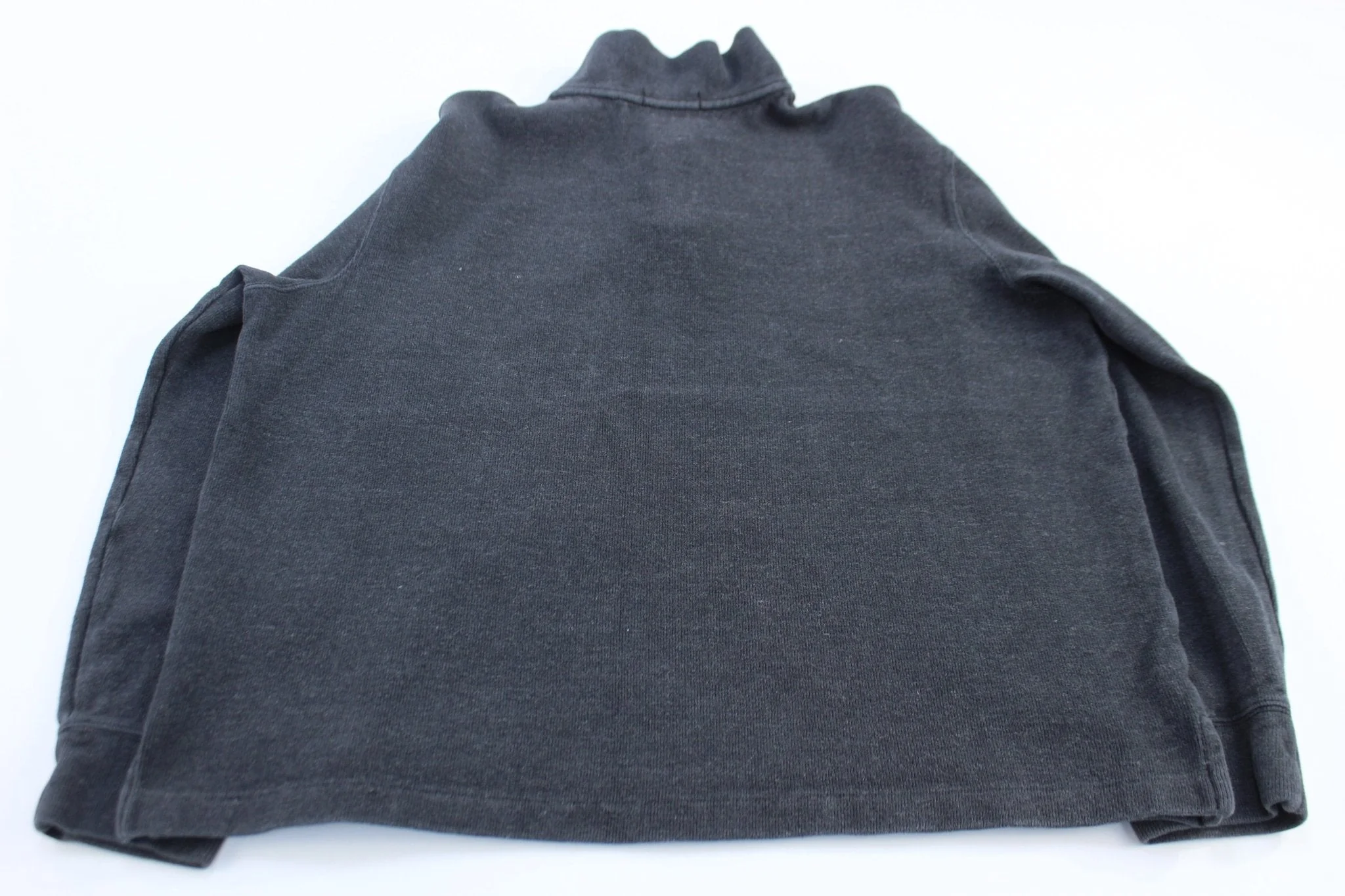 Polo Ralph Lauren Embroidered Logo Grey Quarter Zip Sweater - Image 2