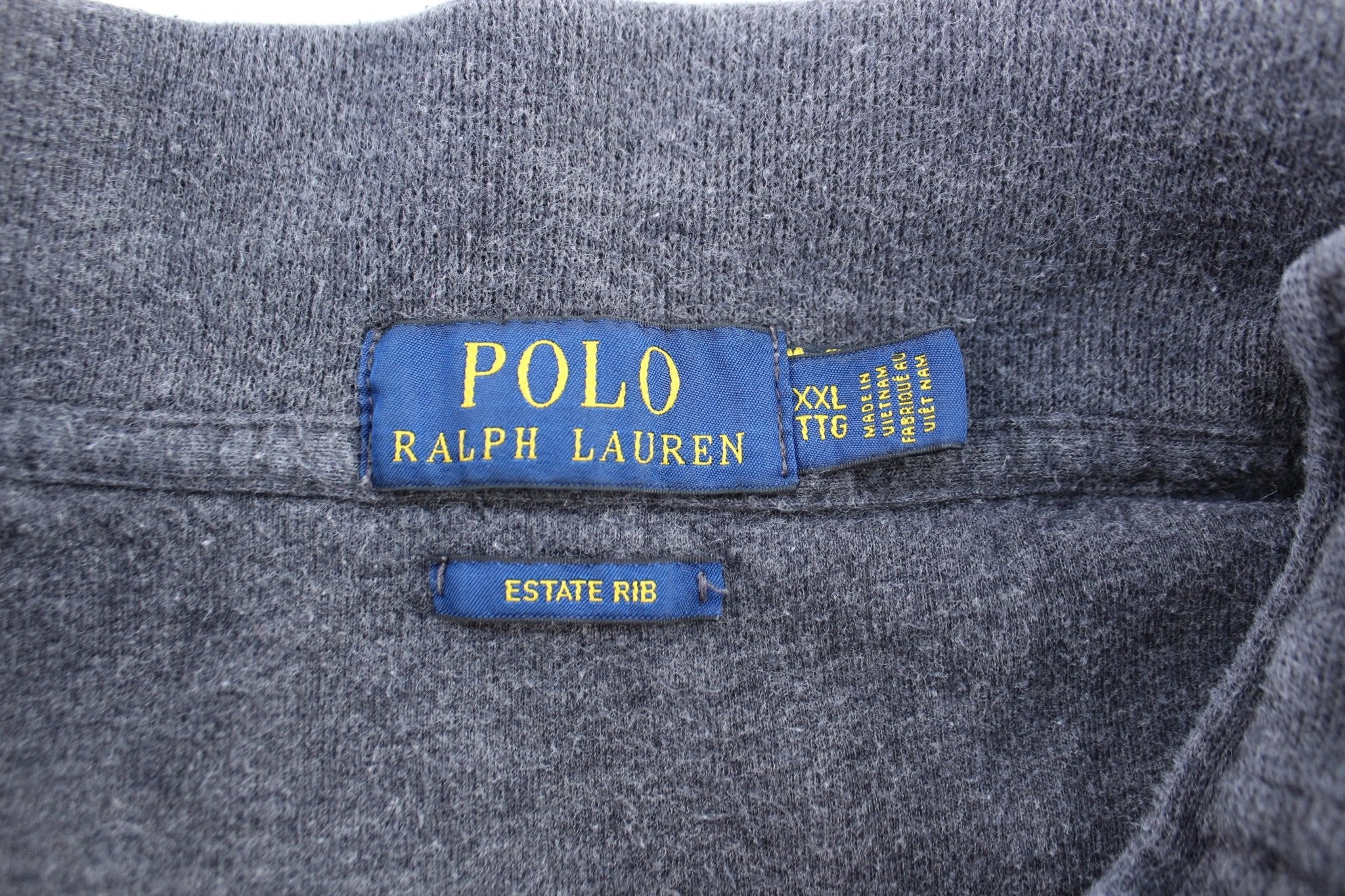 Polo Ralph Lauren Embroidered Logo Grey Quarter Zip Sweater - Image 3