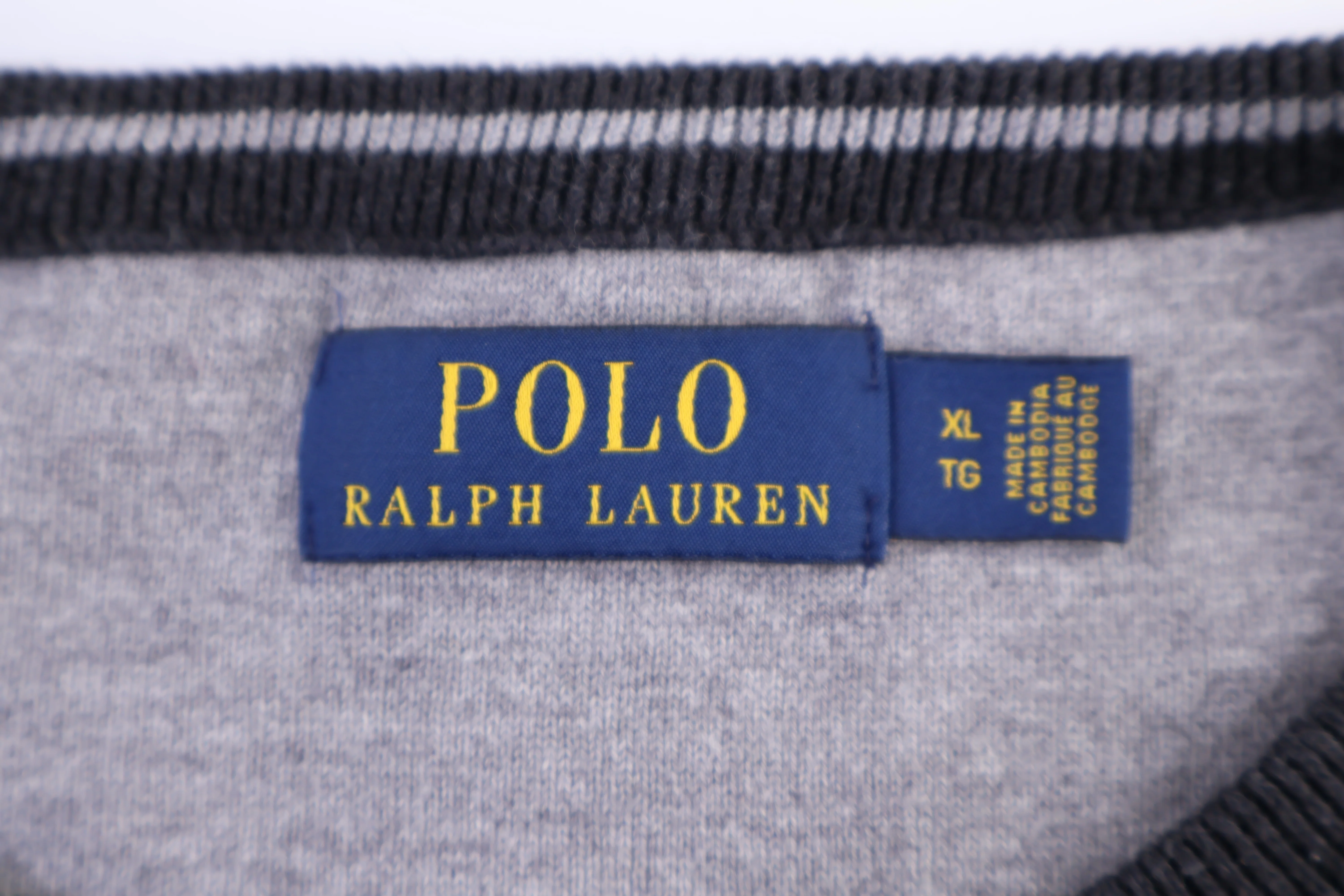 Polo Ralph Lauren Embroidered Logo Grey Sweater - Image 3
