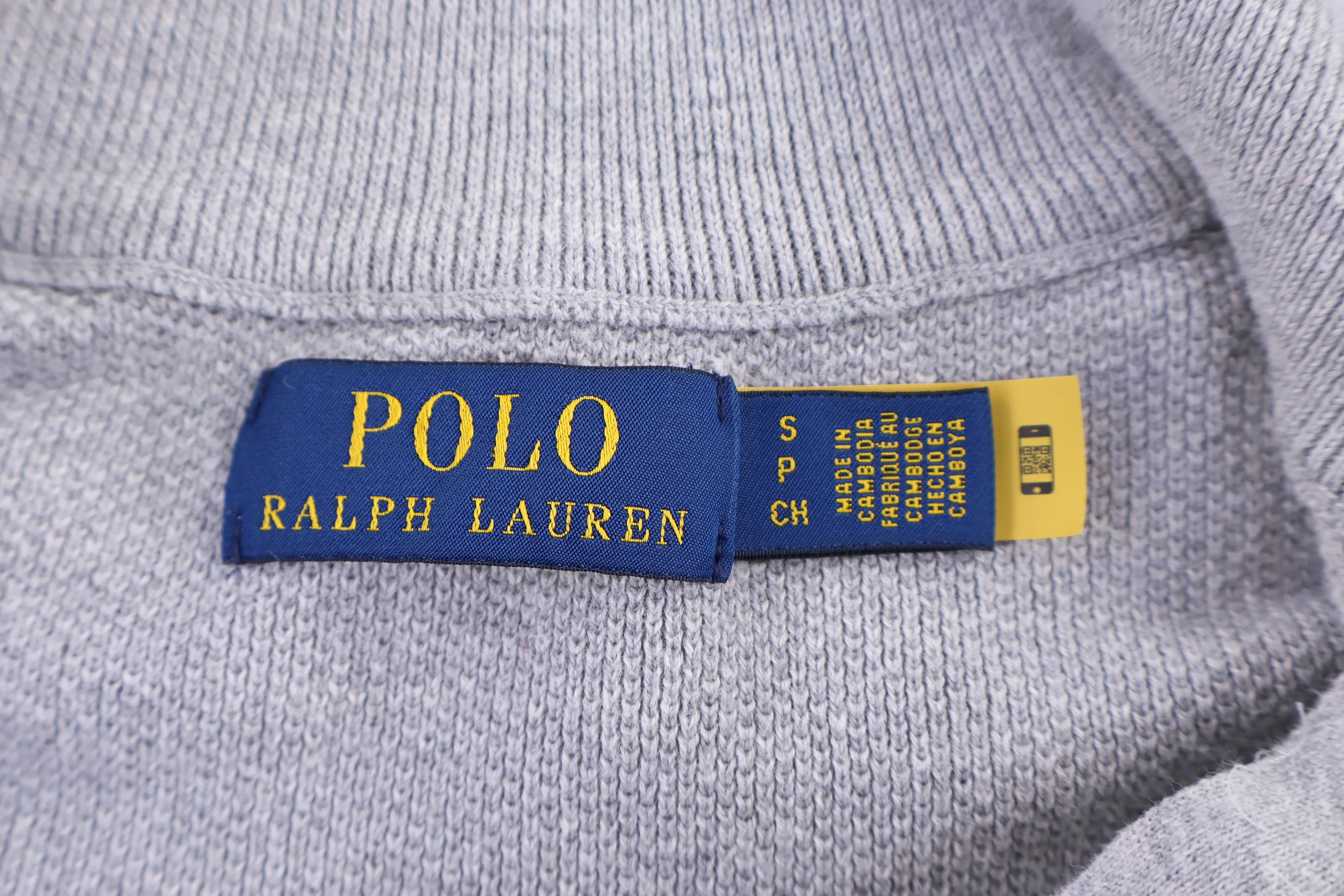 Polo Ralph Lauren Embroidered Logo Grey Sweater - Image 3