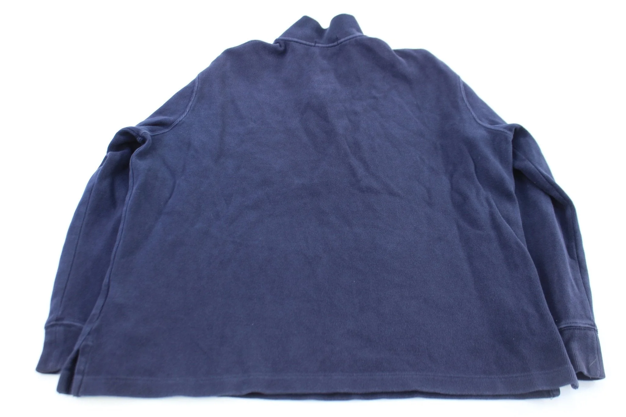 Polo Ralph Lauren Embroidered Logo Navy Blue Quarter Zip Sweater - Image 2