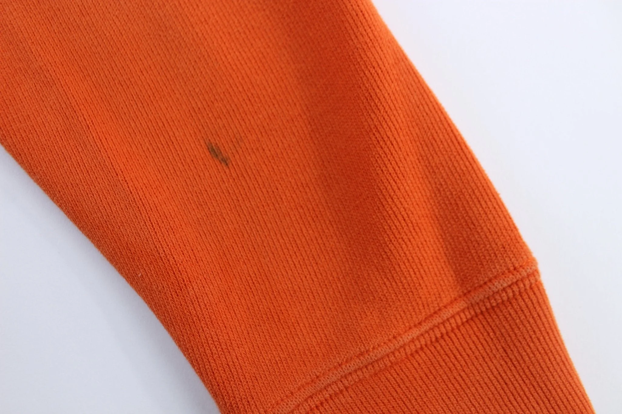 Polo Ralph Lauren Embroidered Logo Orange Quarter Zip Sweater - Image 3