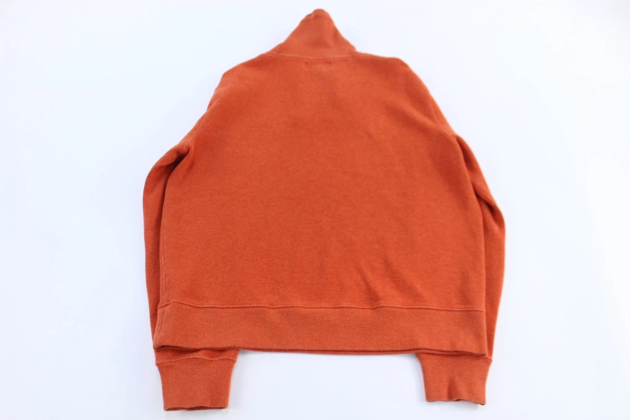 Polo Ralph Lauren Embroidered Logo Orange Shawl Collar Sweater - Image 2