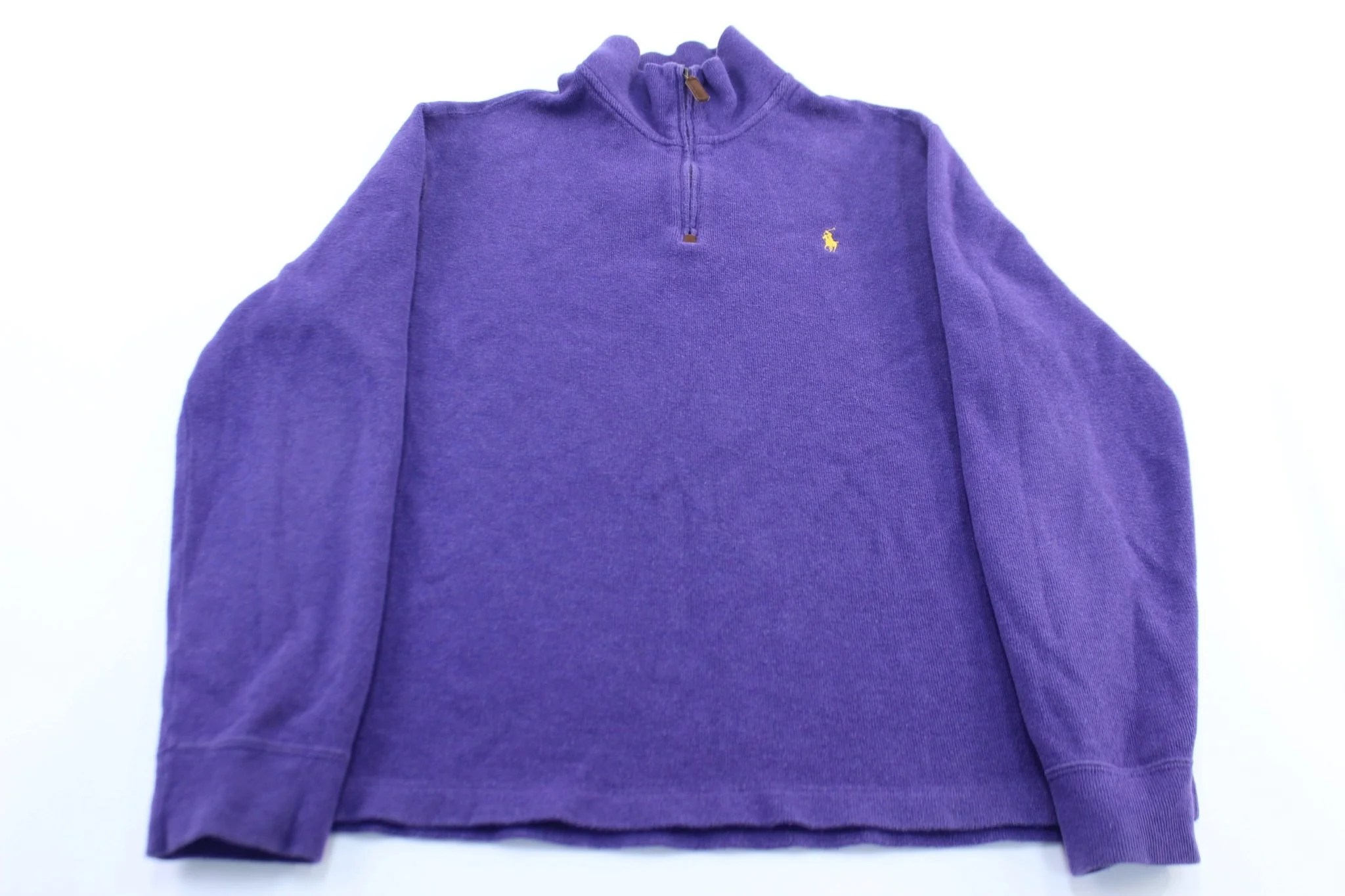 Polo Ralph Lauren Embroidered Logo Purple Pullover Sweater