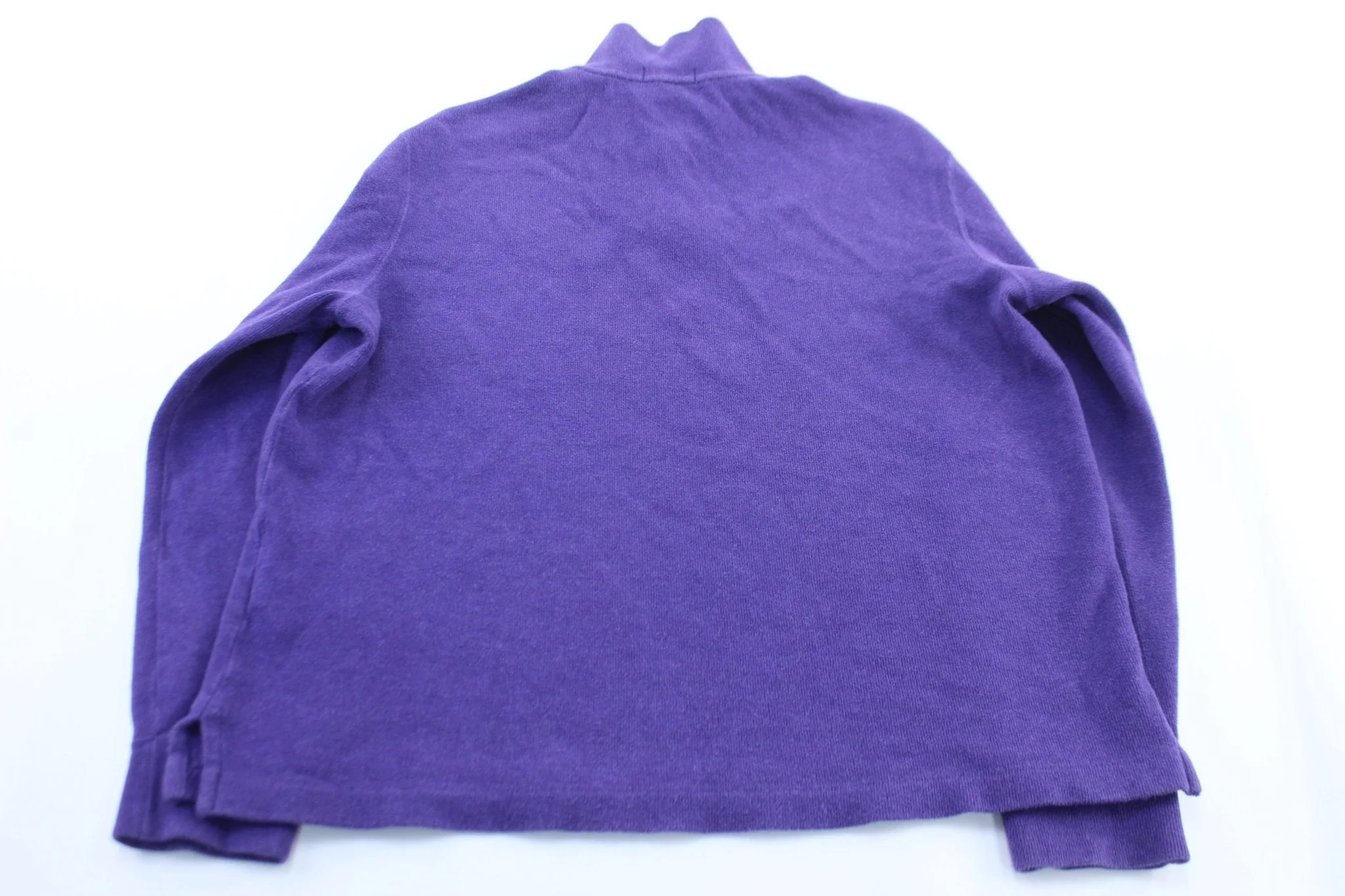 Polo Ralph Lauren Embroidered Logo Purple Pullover Sweater - Image 2