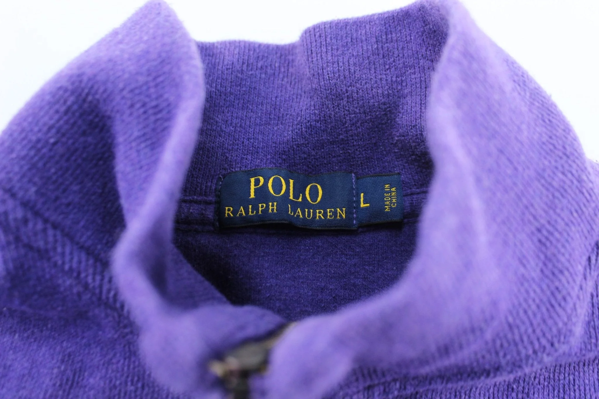 Polo Ralph Lauren Embroidered Logo Purple Pullover Sweater - Image 3