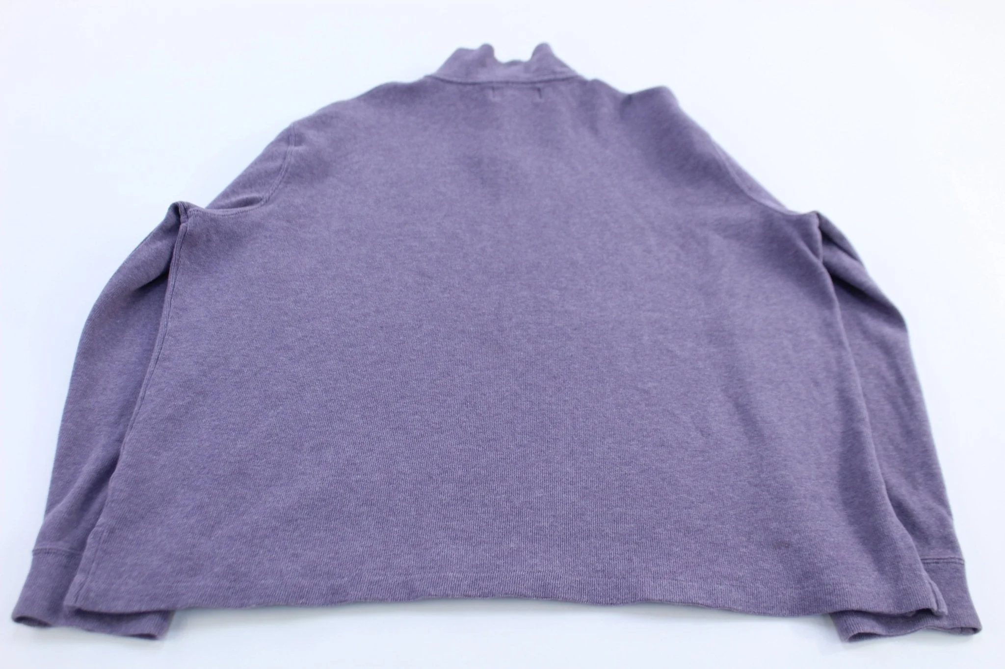Polo Ralph Lauren Embroidered Logo Purple Quarter Zip Sweater - Image 2