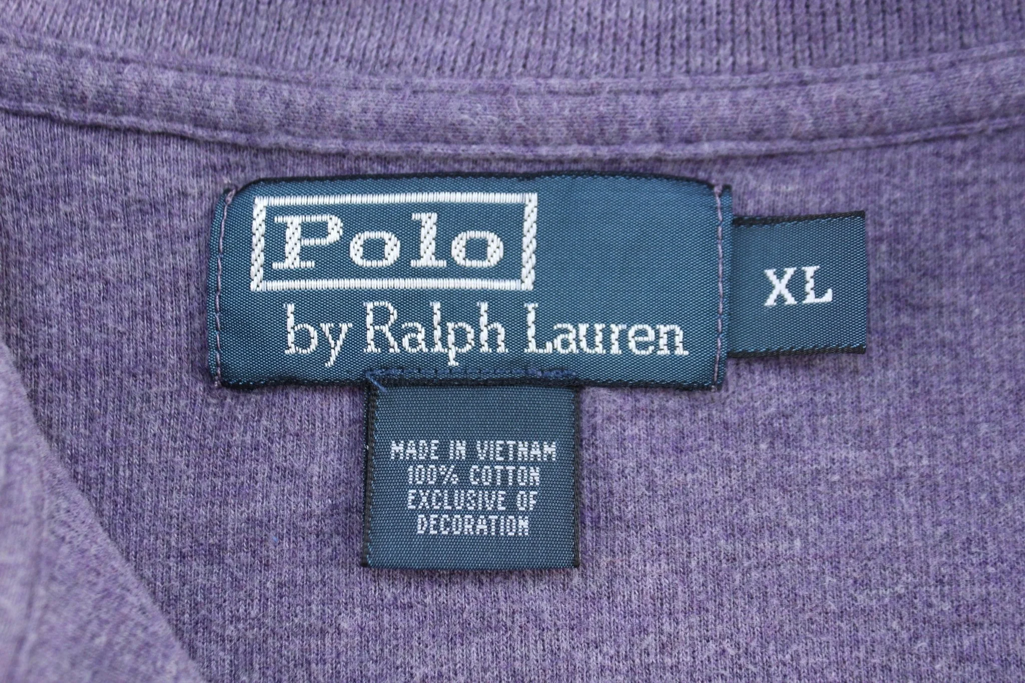 Polo Ralph Lauren Embroidered Logo Purple Quarter Zip Sweater - Image 3