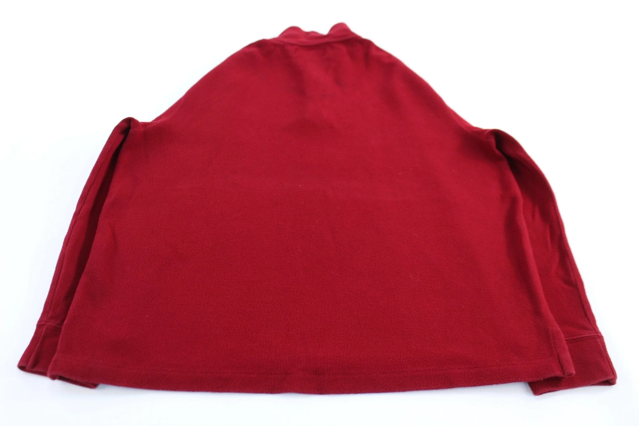 Polo Ralph Lauren Embroidered Logo Red Quarter Zip Sweater - Image 2