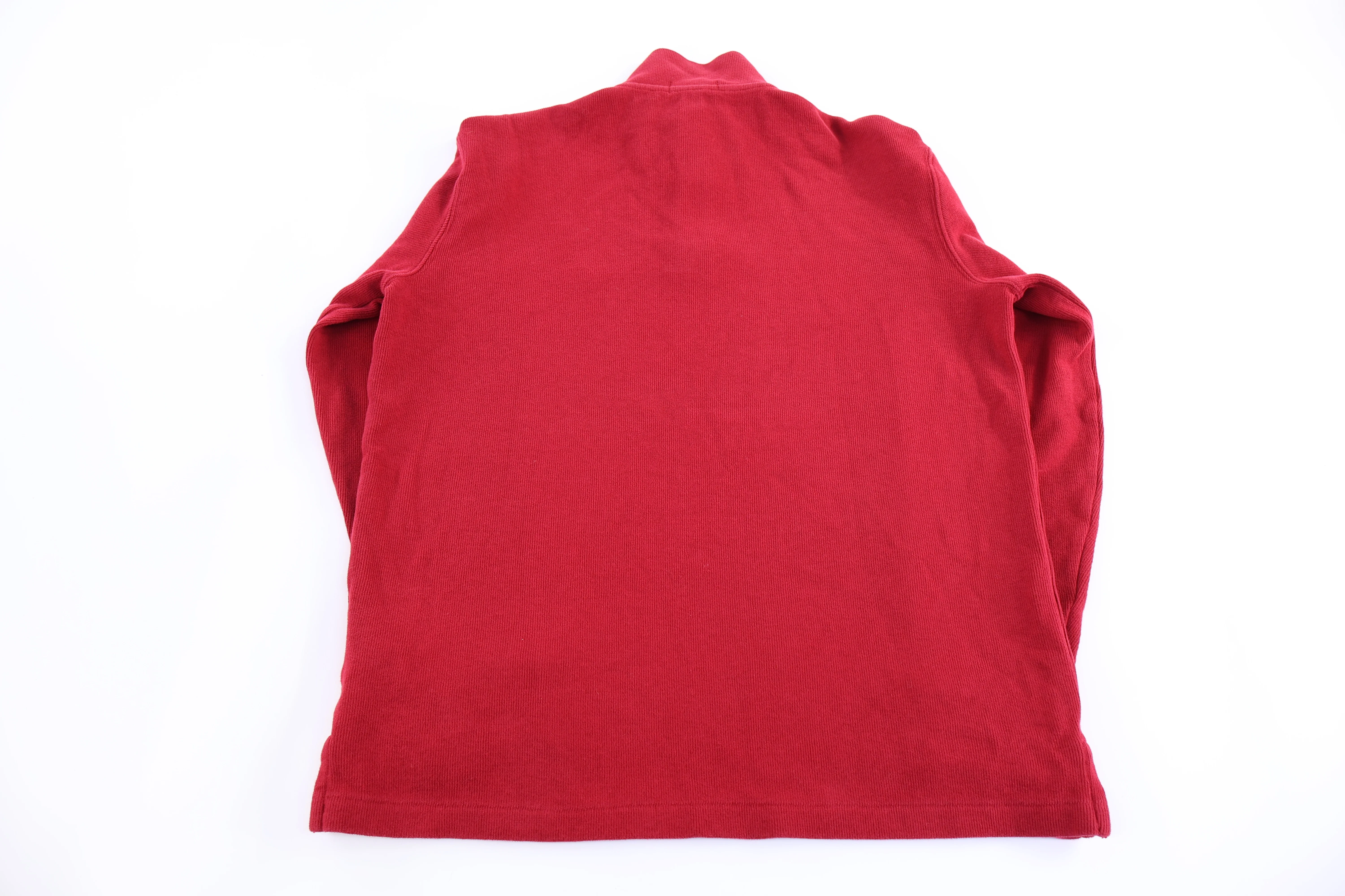 Polo Ralph Lauren Embroidered Logo Red Quarter zip Sweater - Image 2