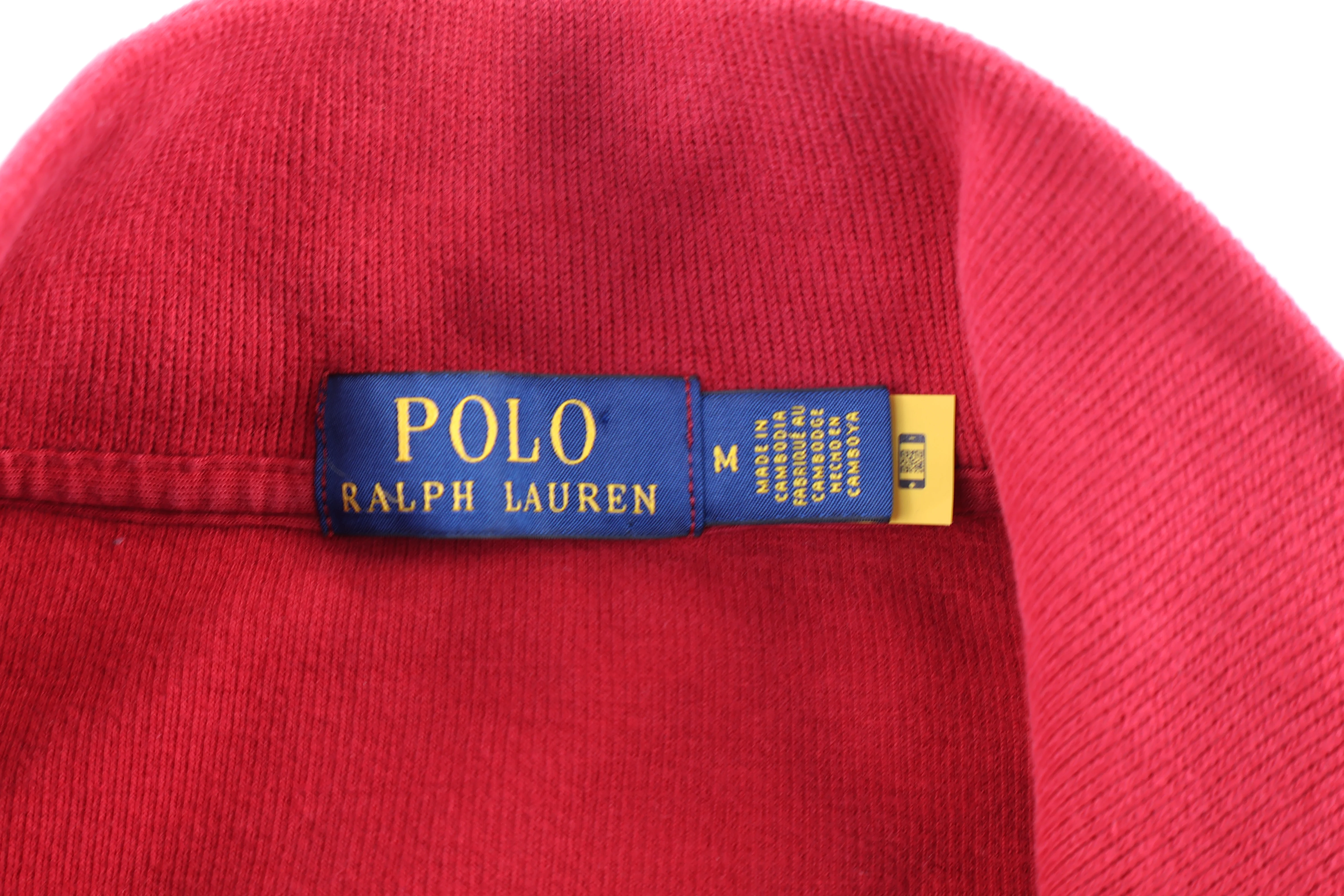 Polo Ralph Lauren Embroidered Logo Red Quarter zip Sweater - Image 3