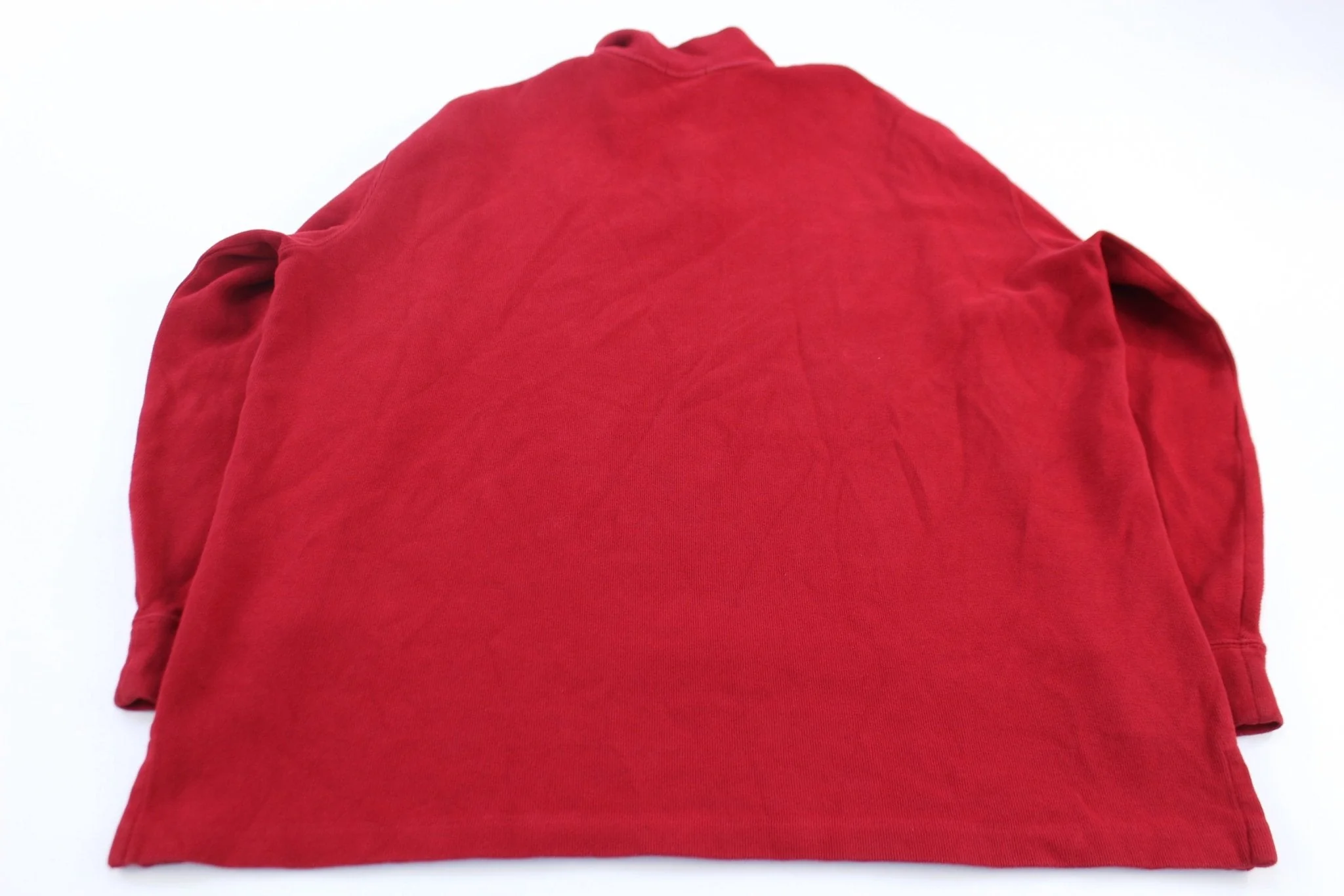 Polo Ralph Lauren Embroidered Logo Red Quarter Zip Sweater - Image 2