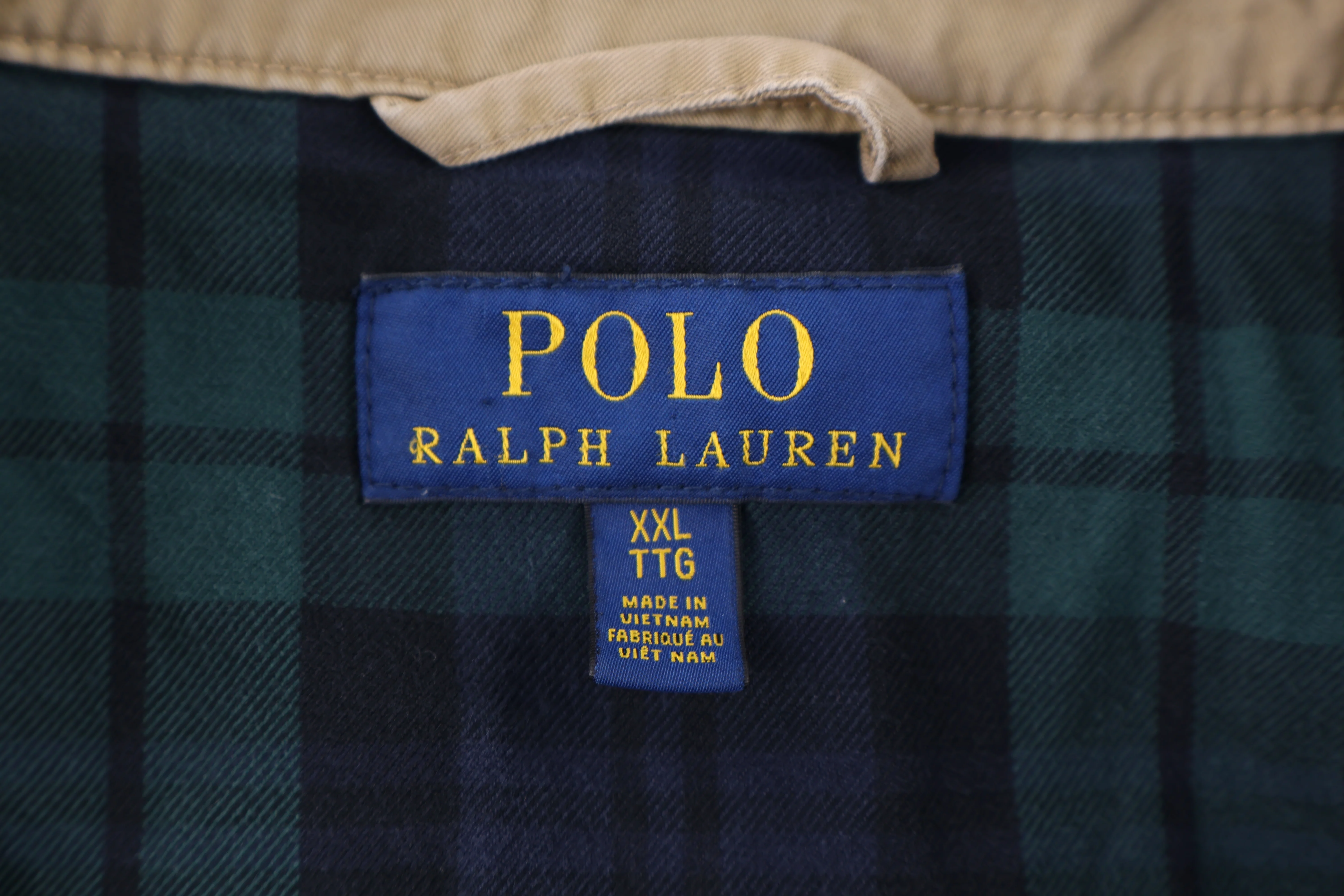 Polo Ralph Lauren Embroidered Logo Tan Full Zip Jacket - Image 3
