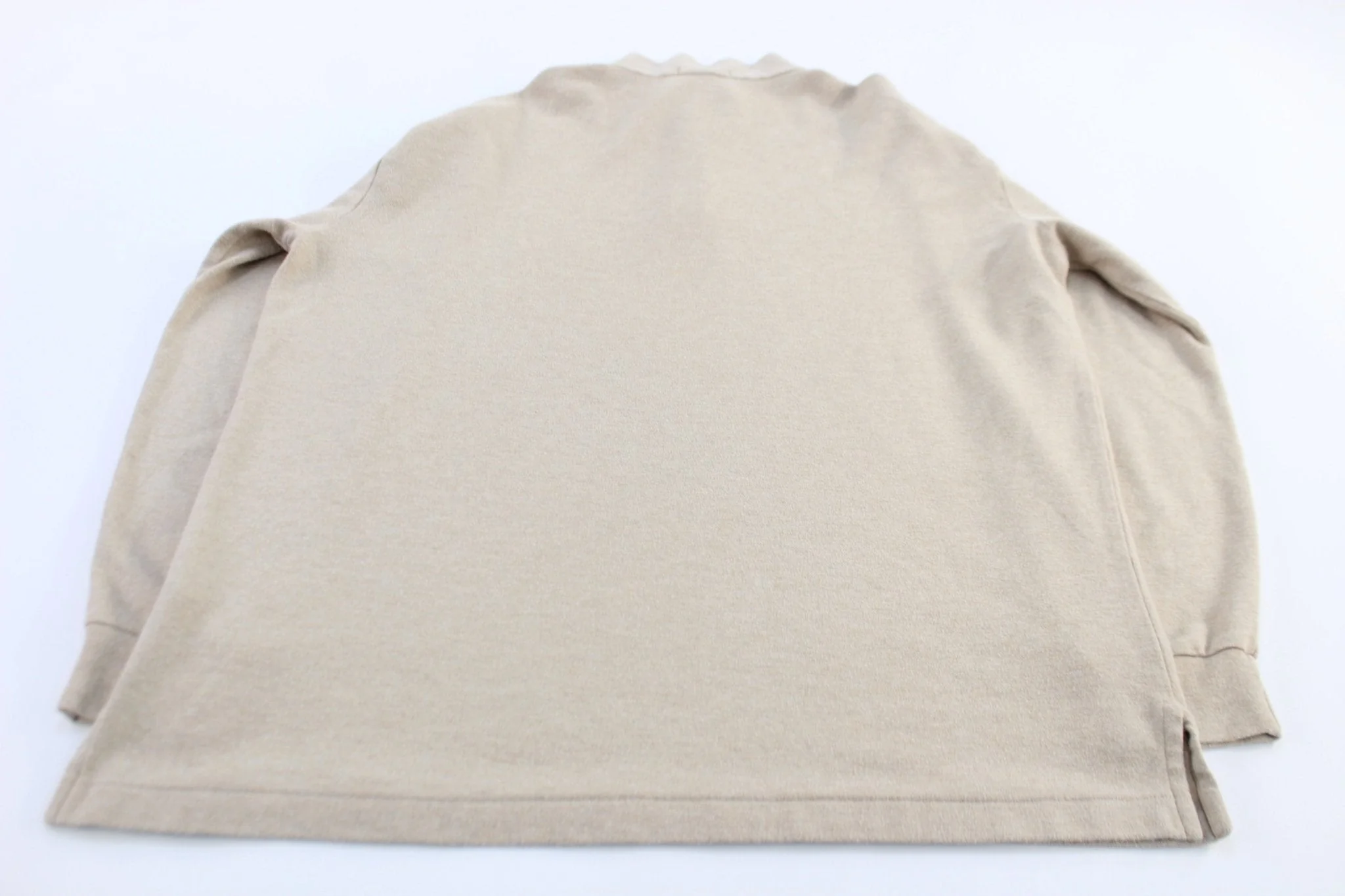 Polo Ralph Lauren Embroidered Logo Tan Quarter Zip Sweater - Image 2