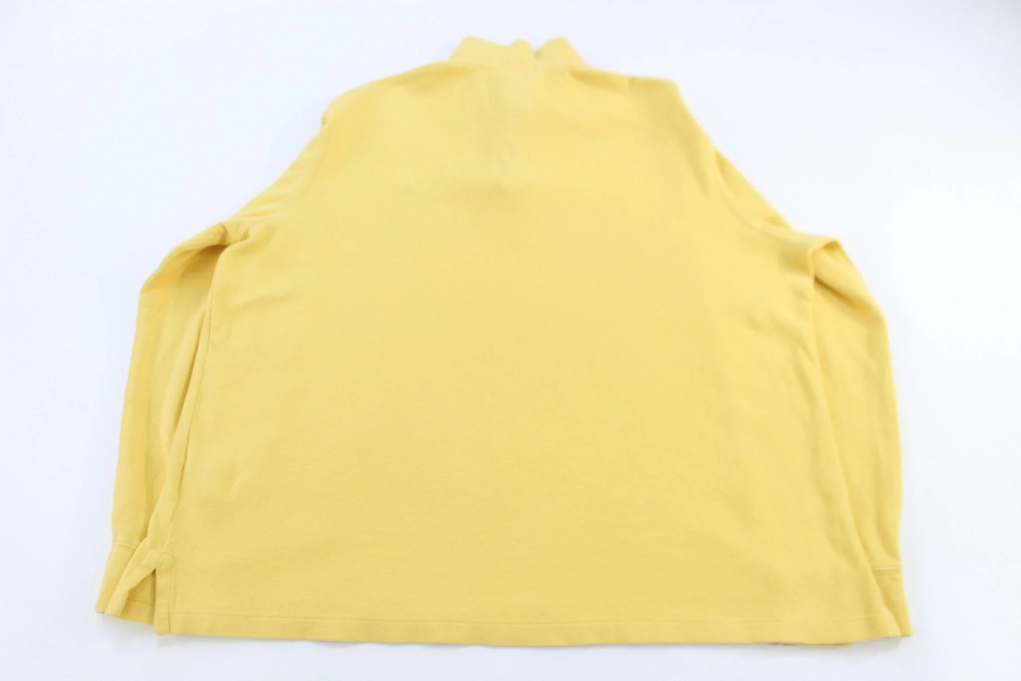 Polo Ralph Lauren Embroidered Logo Yellow Quarter Zip Sweater - Image 2