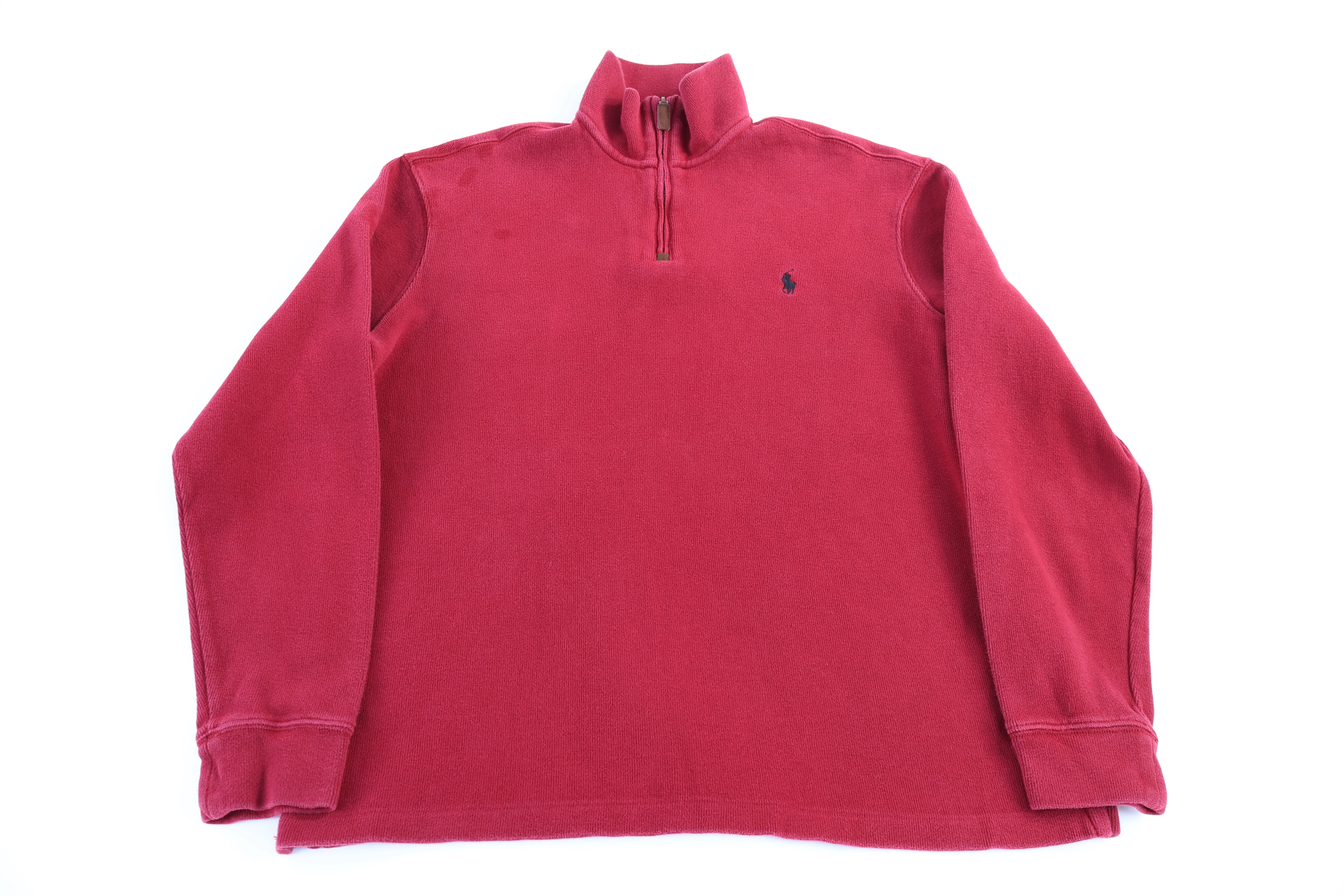 Polo Ralph Lauren Red Quarter Zip Sweater