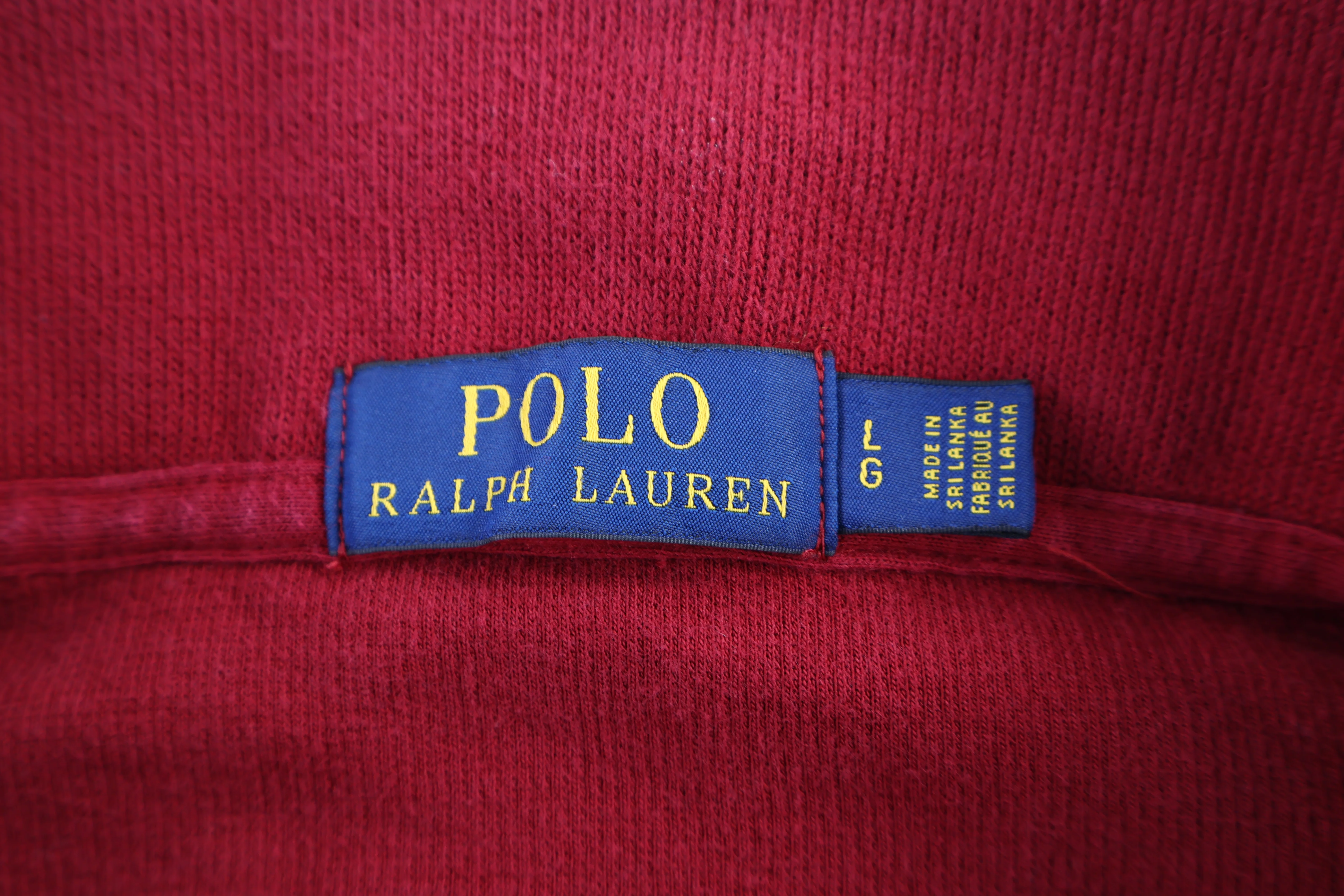 Polo Ralph Lauren Red Quarter Zip Sweater - Image 4