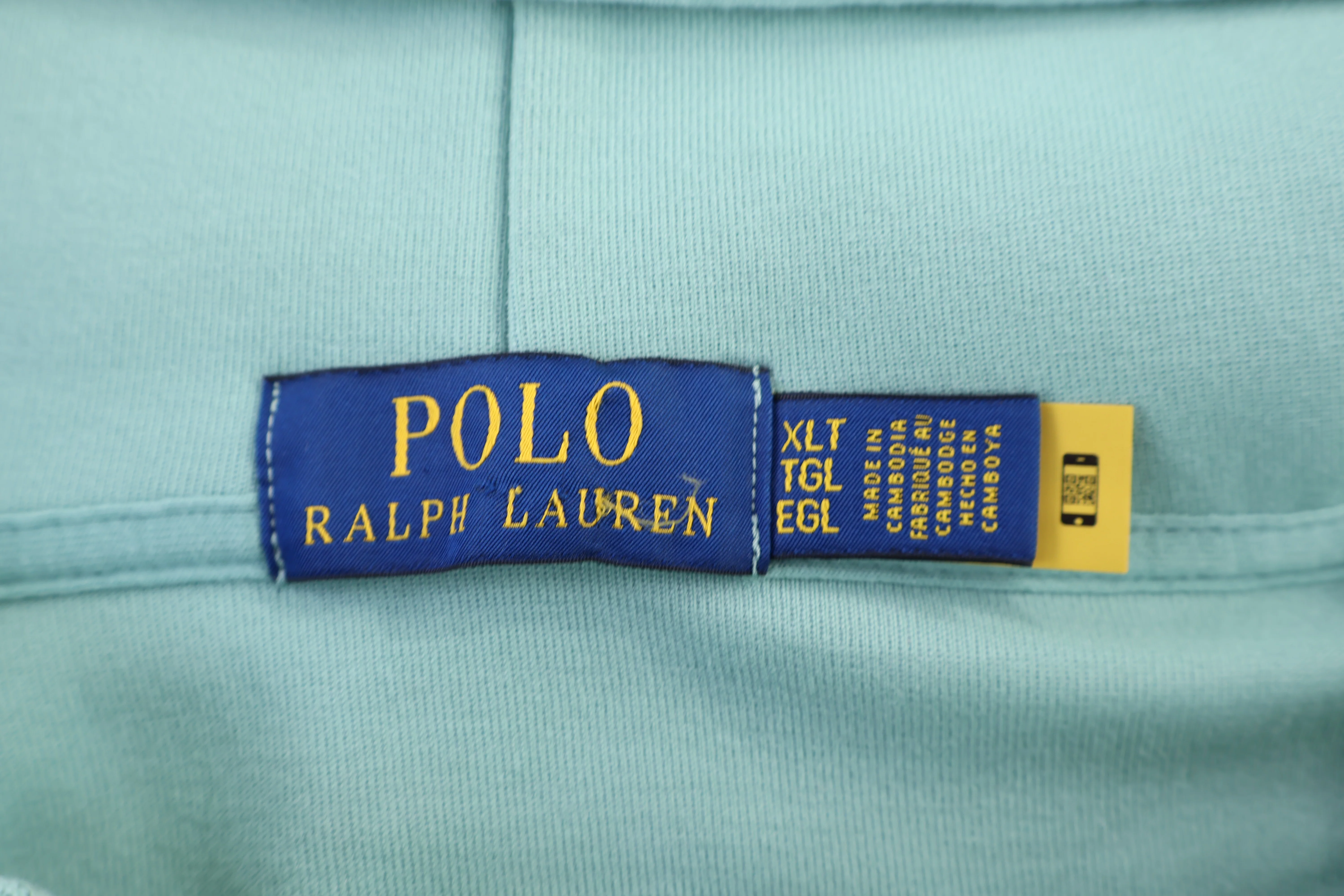 Polo Ralph Lauren Embroidered Logo Teal Full Zip Hoodie - Image 3