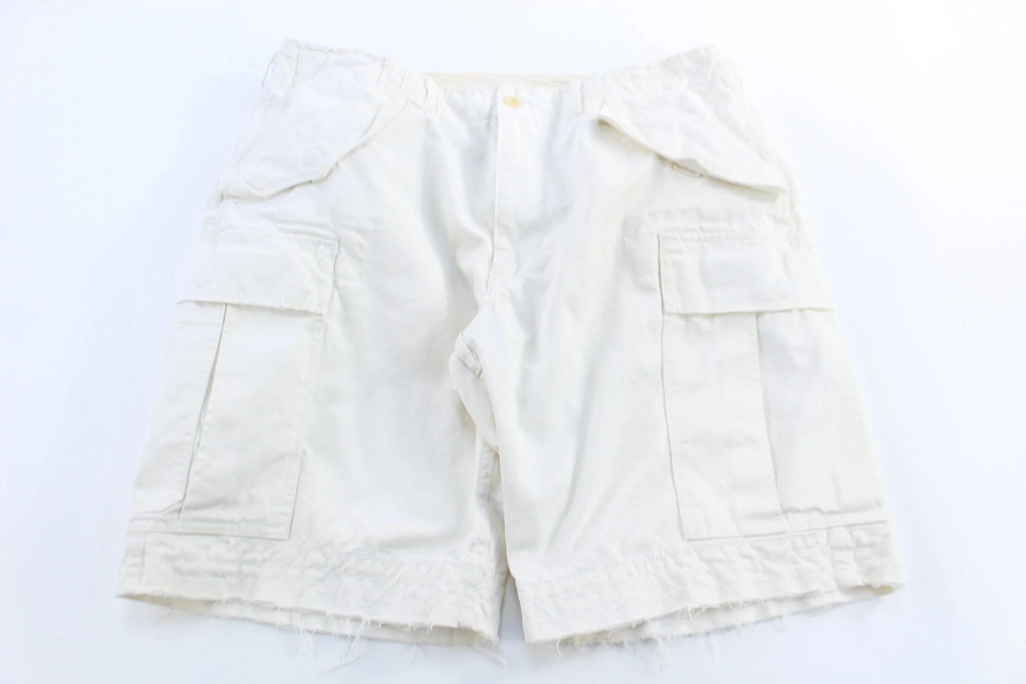 Polo Ralph Lauren White Cargo Shorts - Image 2