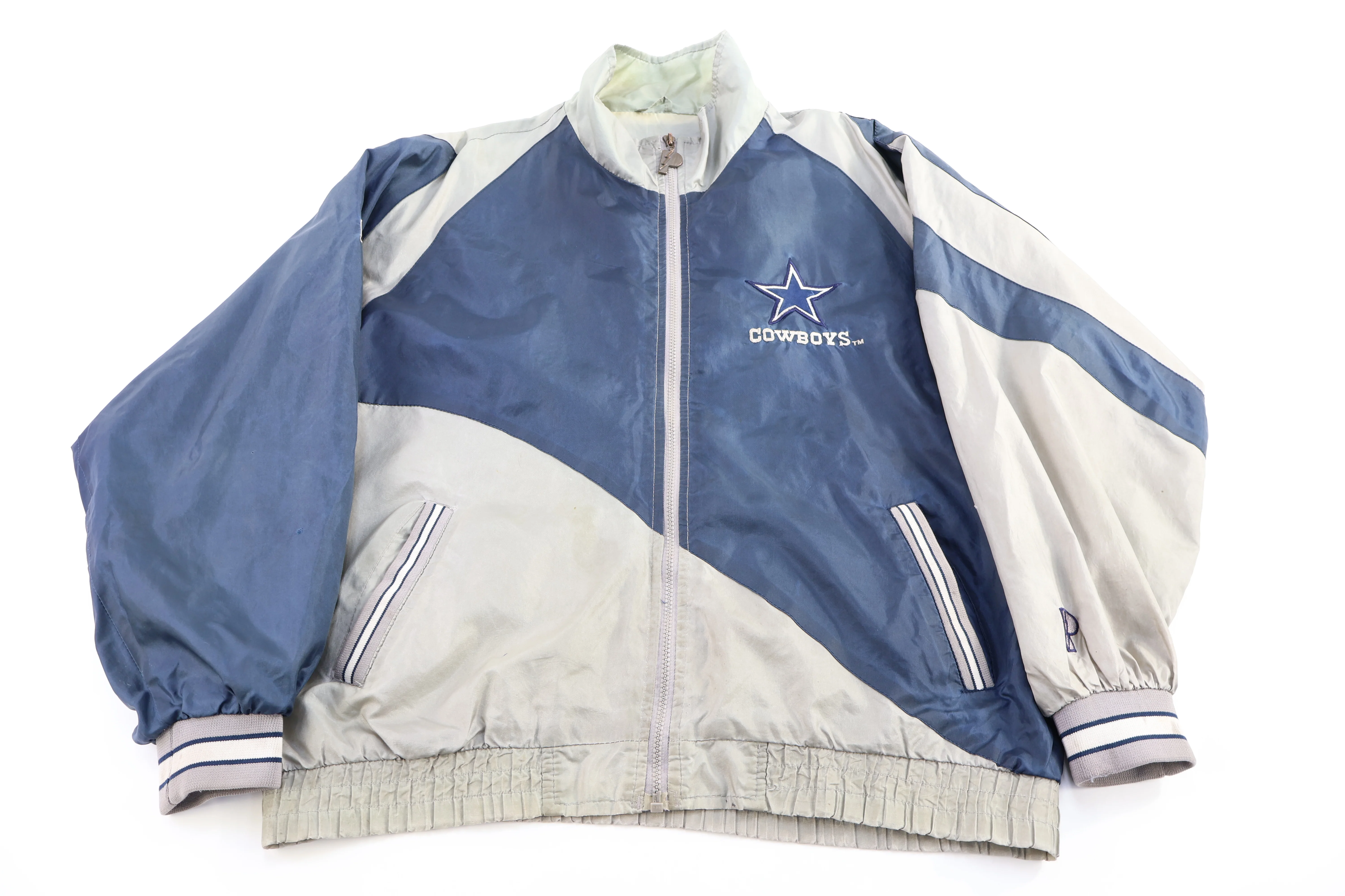 Pro Player Dallas Cowboys Football Full Zip Windbreaker