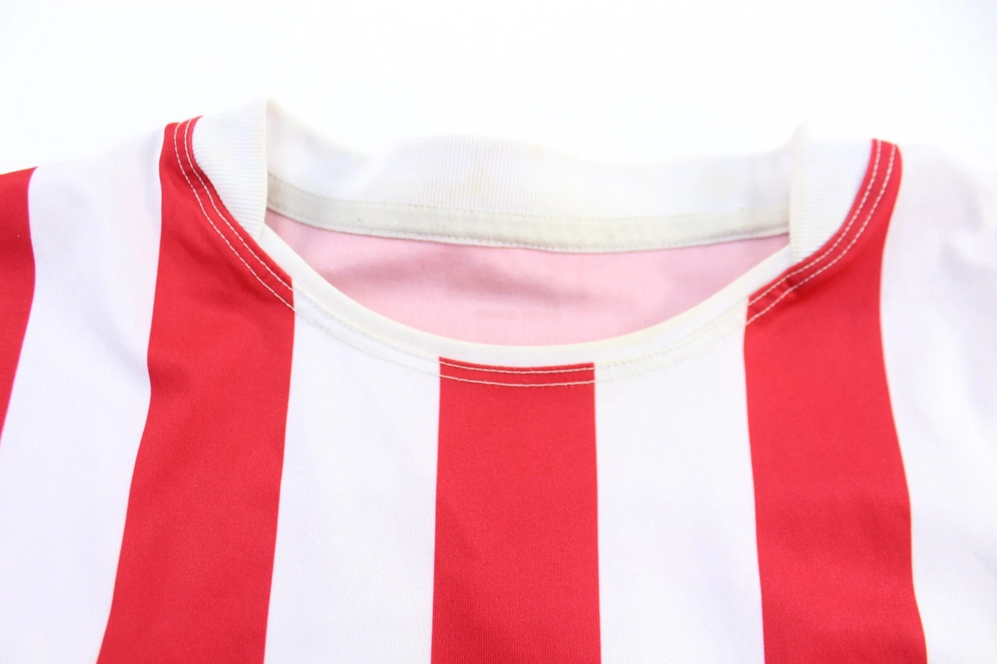 Puma Embroidered Logo Stoke City Striped Soccer Jersey - Image 3