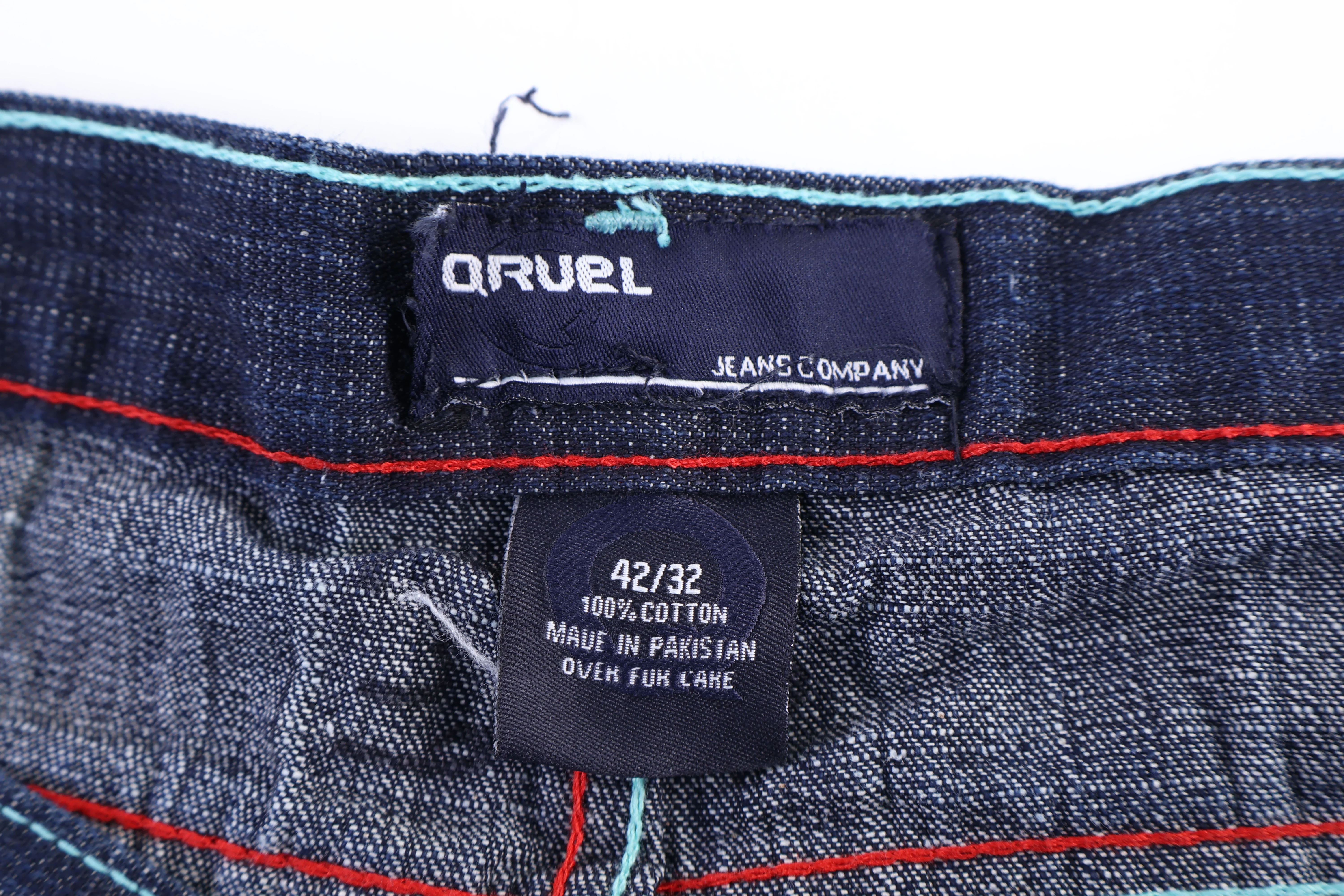 Qruel Dark Wash Denim Jeans - Image 4