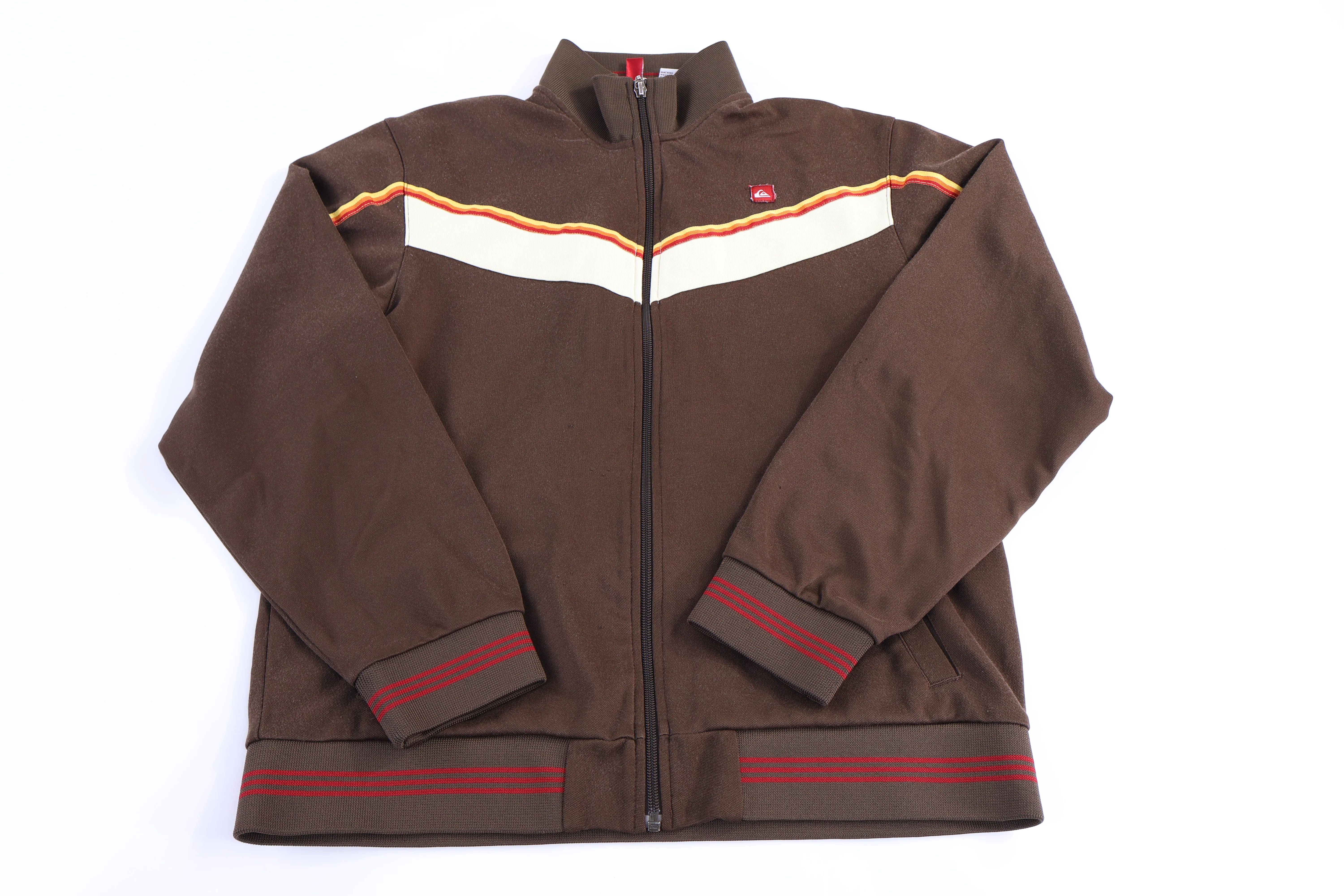 Quiksilver Brown Full Zip Track Jacket