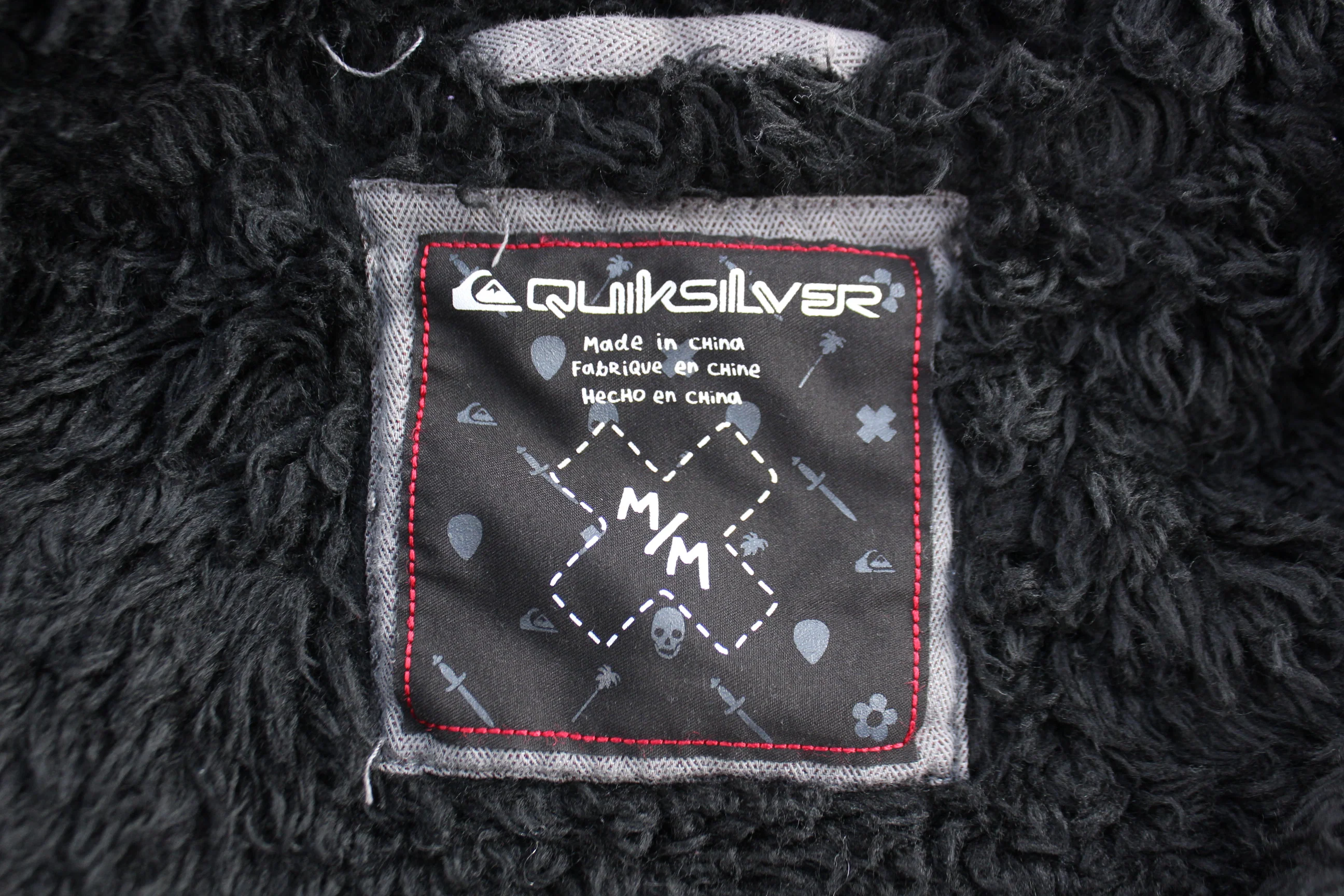 Quiksilver Grey Full Zip Hooded Jacket - Image 3