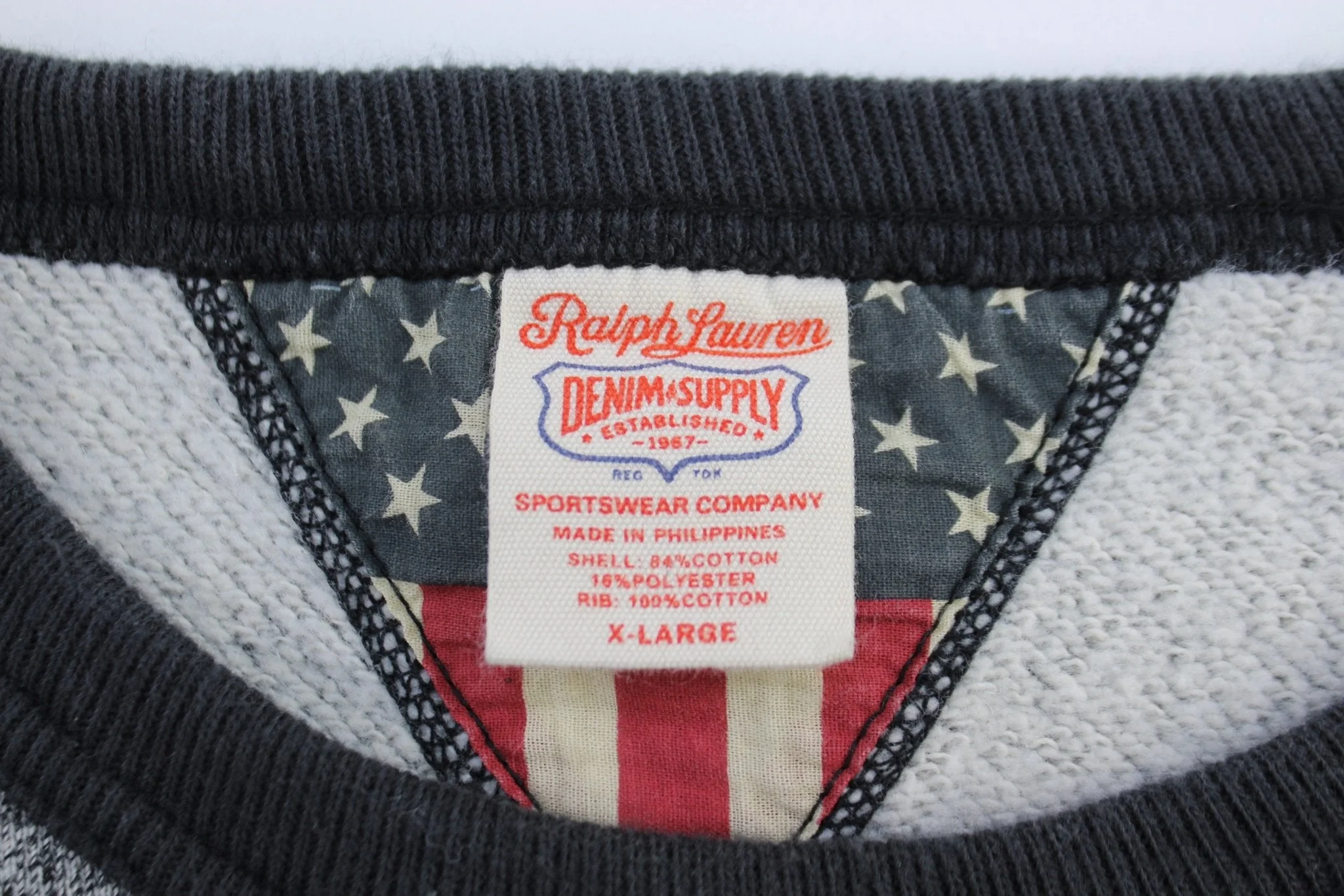 Ralph Lauren Denim & Supply Grey Sweatshirt - Image 4
