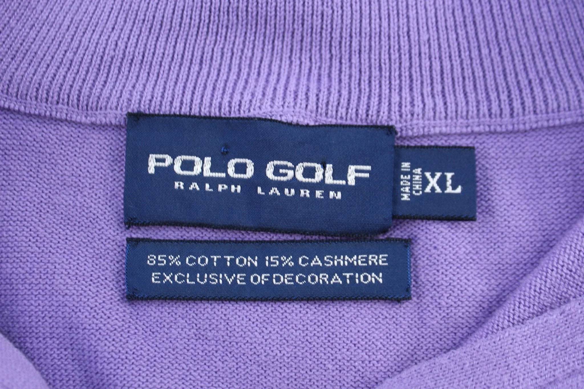 Ralph Lauren Polo Golf Purple Quarter Zip Sweater - Image 3