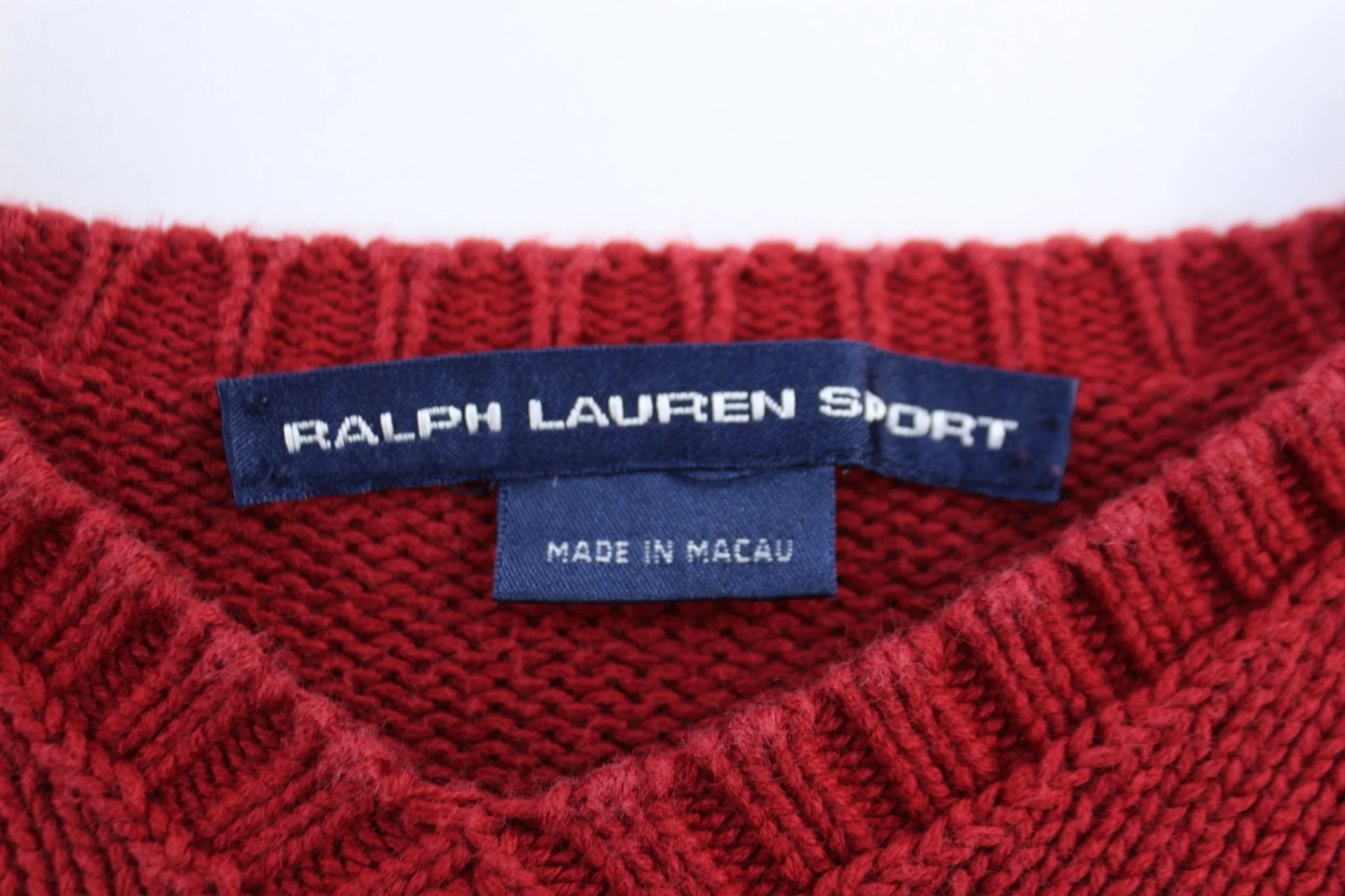 Ralph Lauren Sport Red Knit Sweater - Image 3