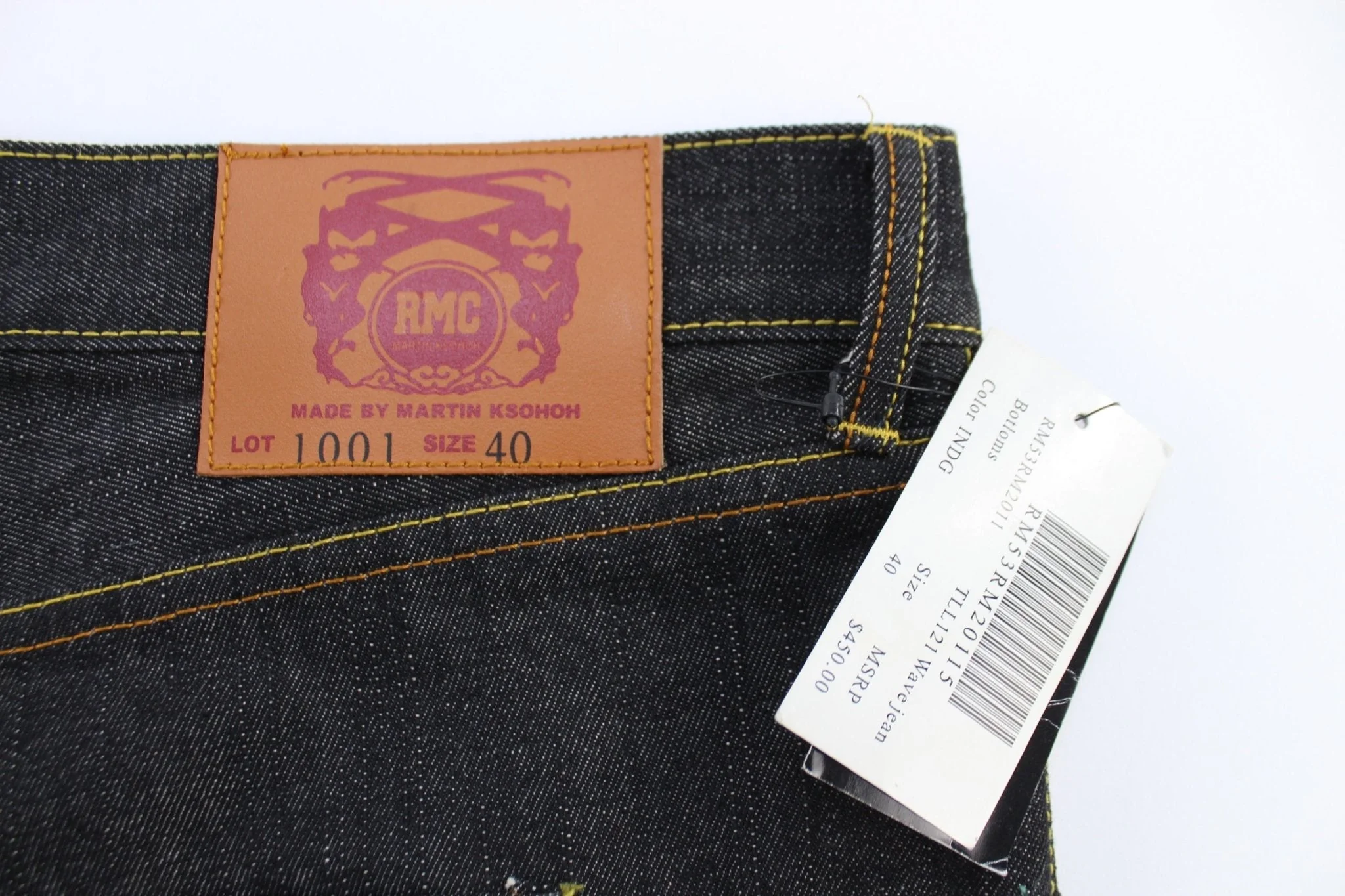 Red Monkey Co by Martin Ksohoh Dark Denim Jeans - Image 4
