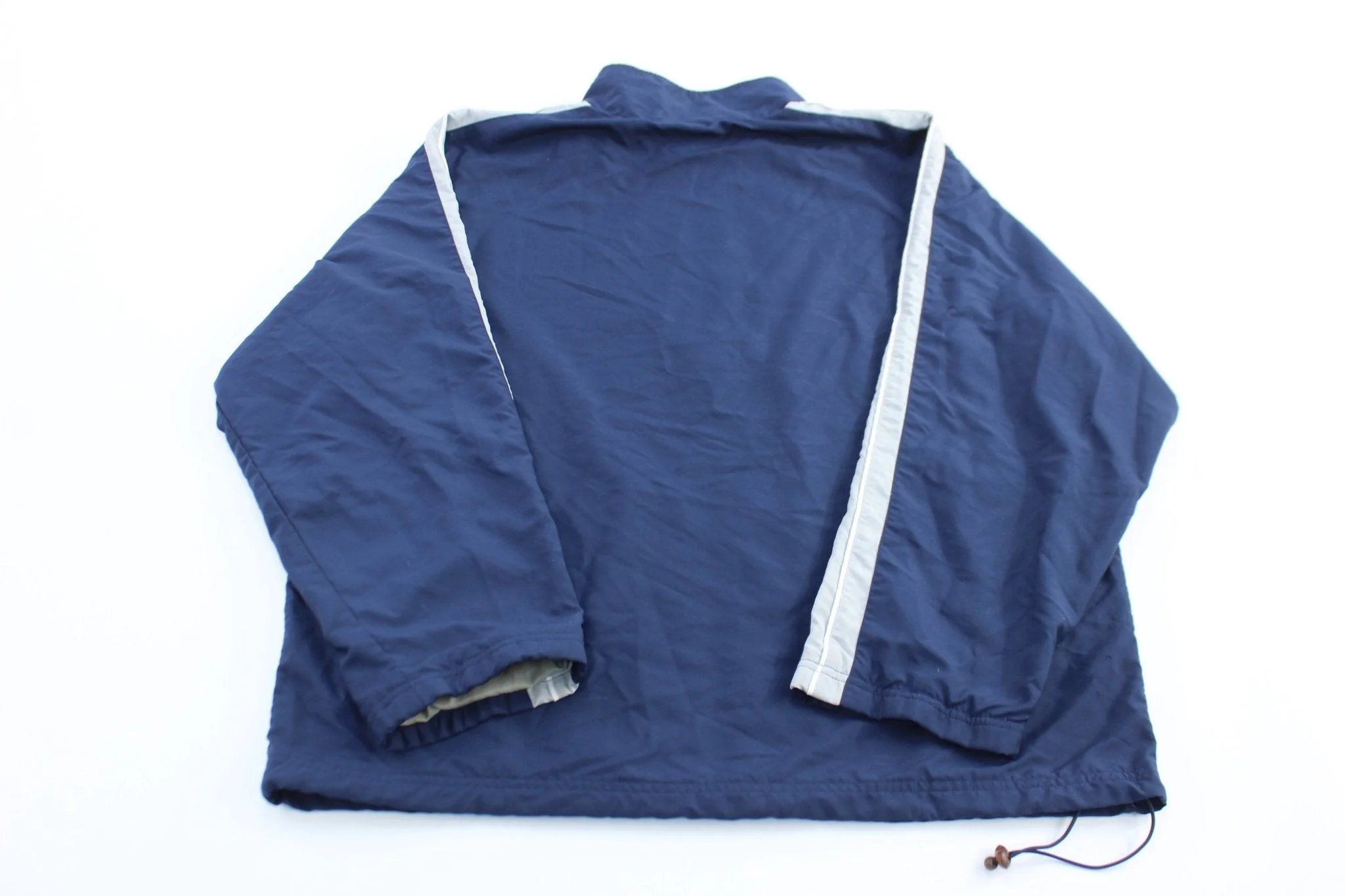 Reebok Embroidered Logo Blue & Grey Zip Up Jacket - Image 2