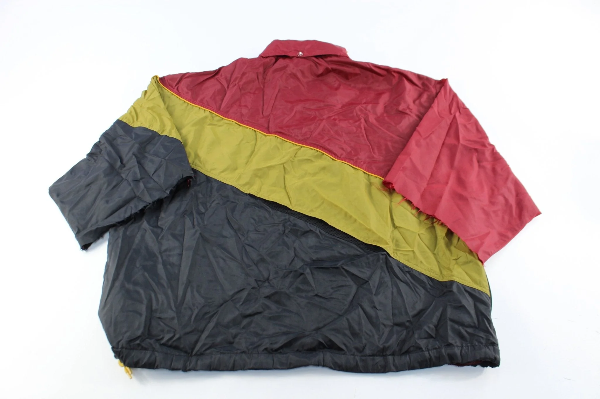 Reebok Embroidered Logo Burgundy, Green, Black Zip Up Jacket - Image 2
