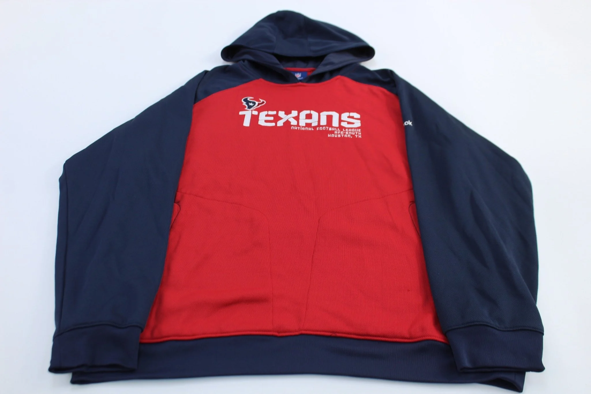 Reebok Embroidered Logo Houston Texans Pullover Hoodie