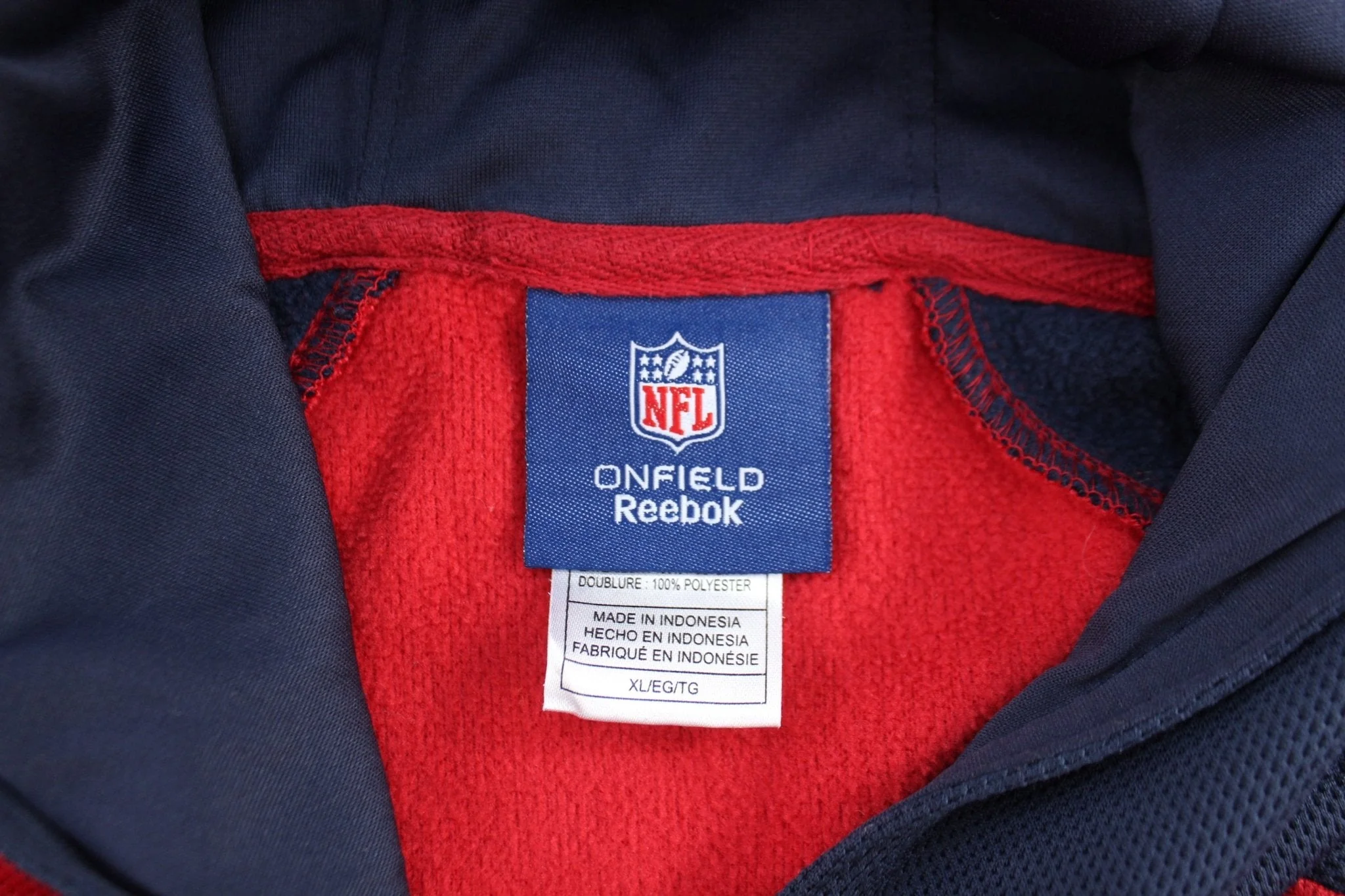 Reebok Embroidered Logo Houston Texans Pullover Hoodie - Image 3