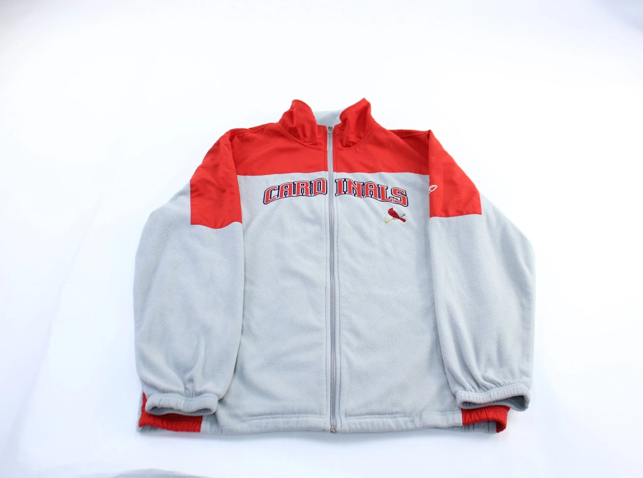 Reebok Embroidered Logo St. Louis Cardinals Fleece Zip Up Jacket