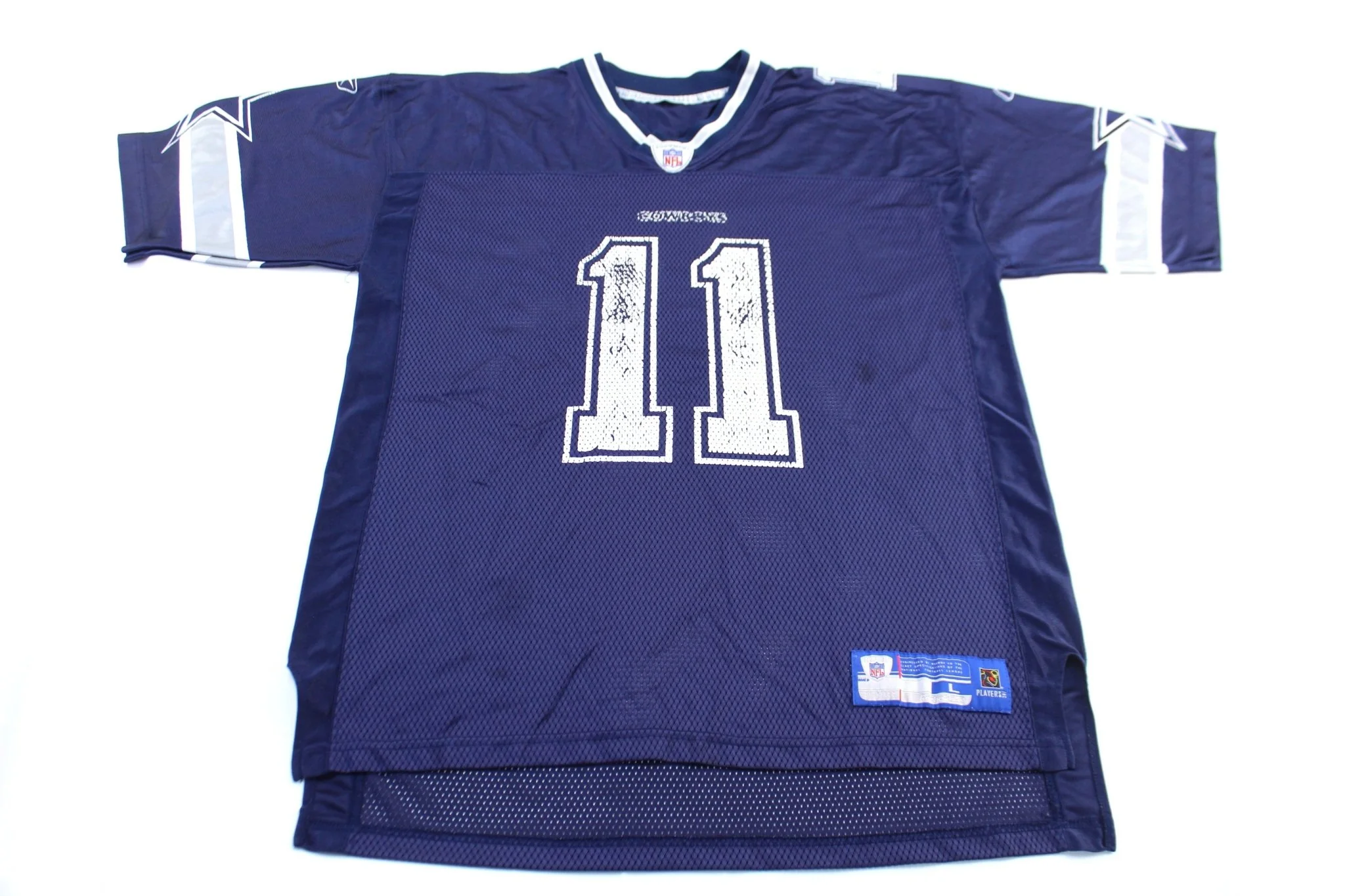 Reebok Logo Dallas Cowboys Drew Bledsoe Football Jersey