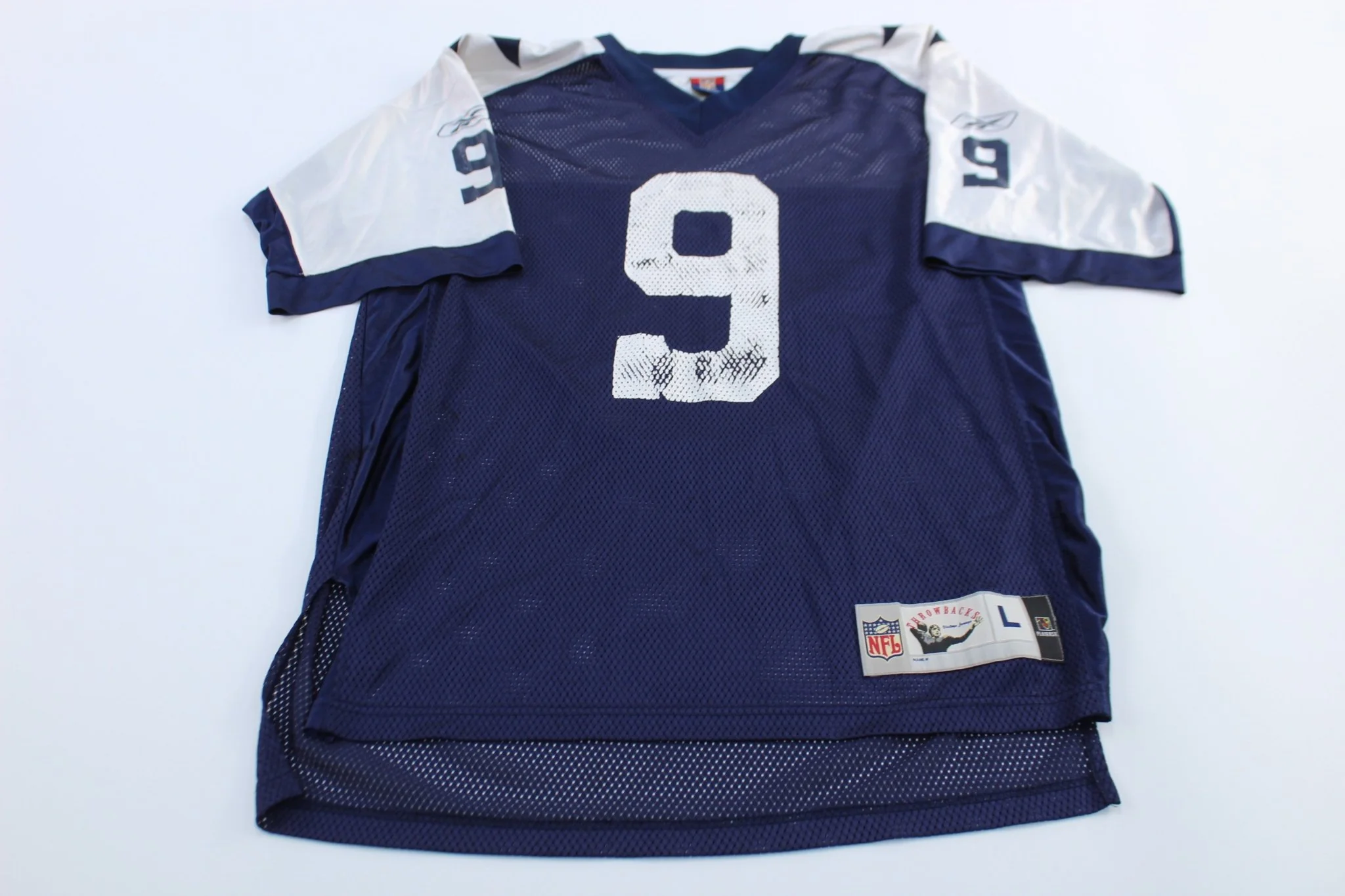 Reebok Logo Dallas Cowboys Tony Romo Football Jersey