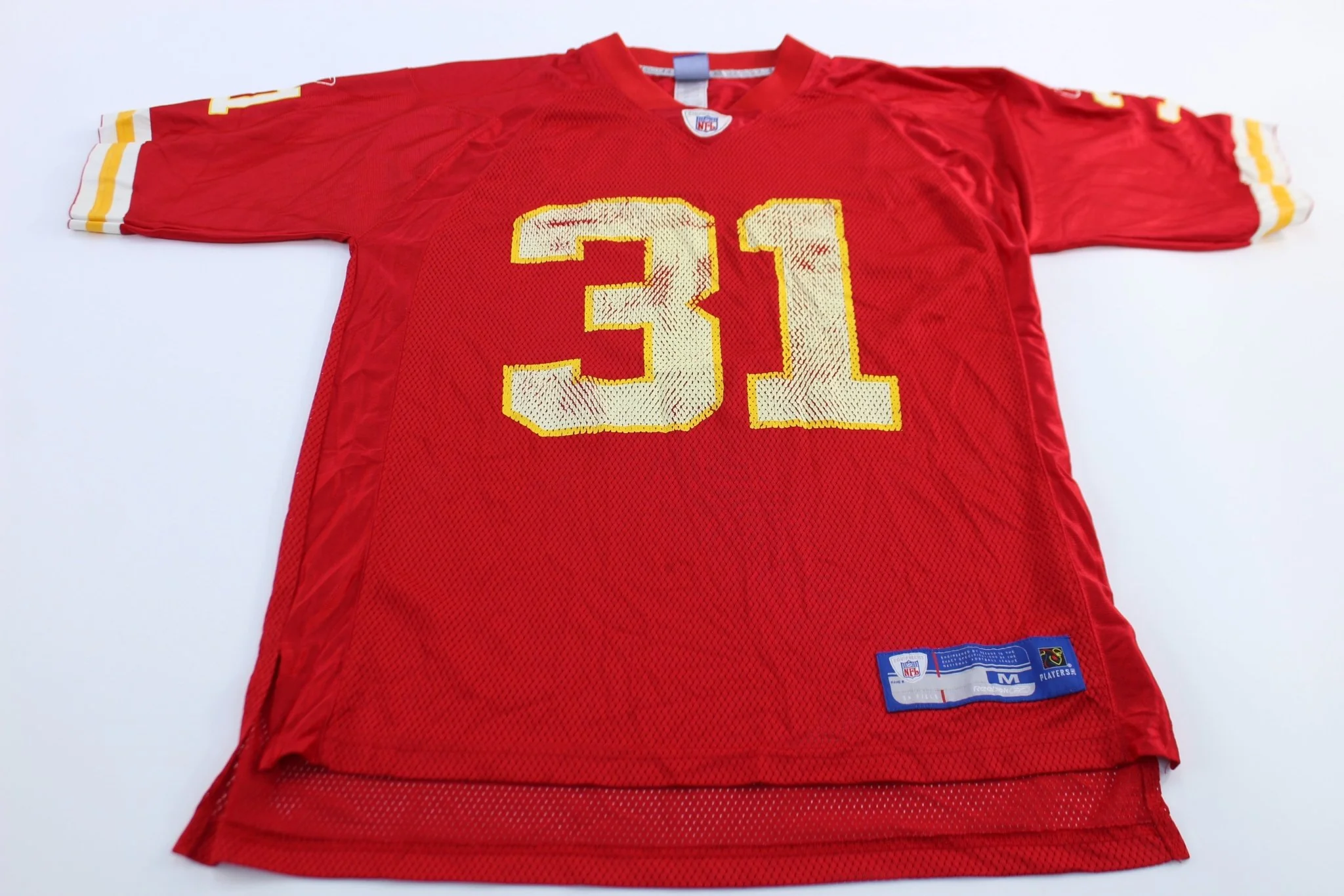 Reebok Logo Kansas City Chiefs Priest Holmes Football Jersey