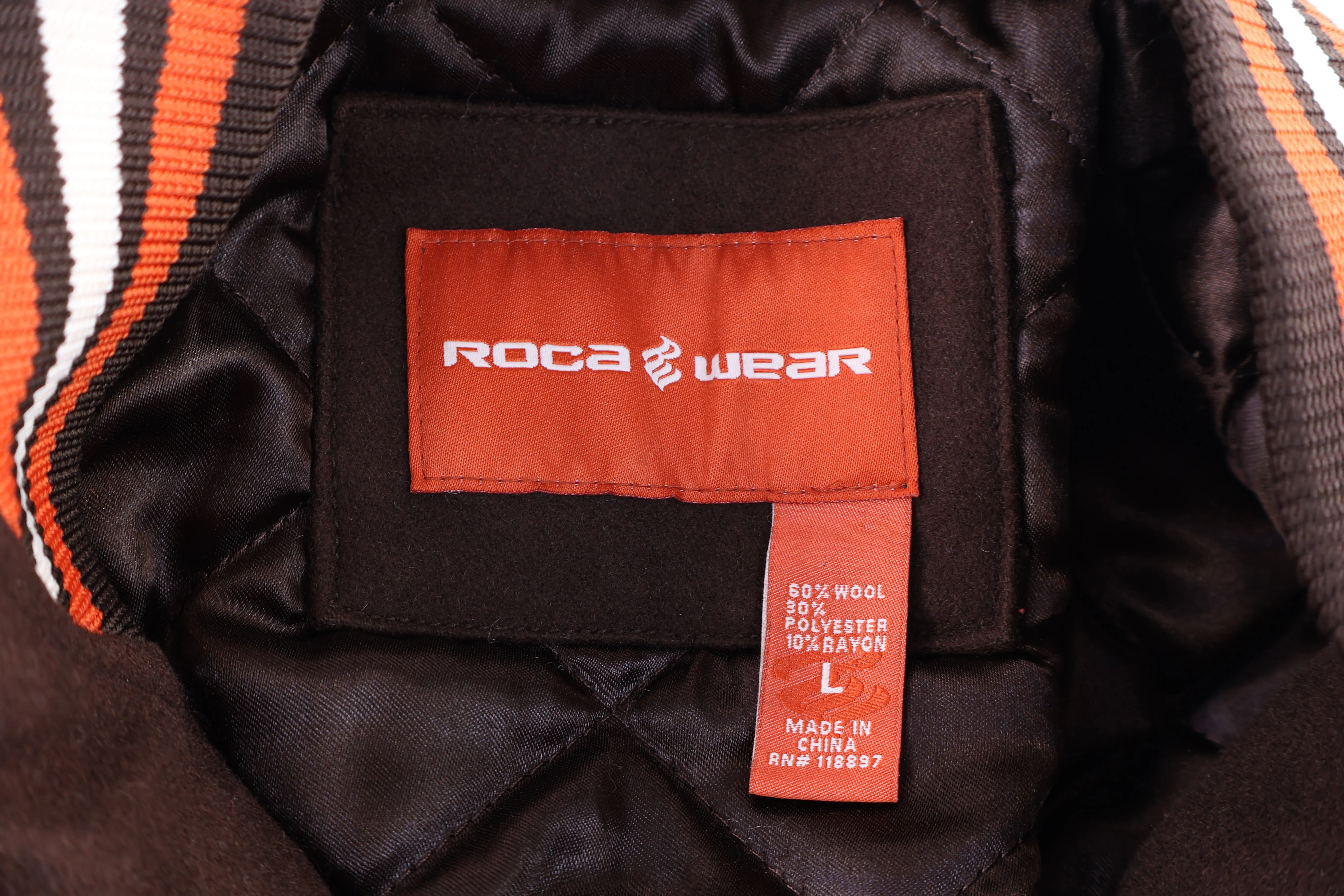 Rocawear Brown Full Zip Bomber Jacket - Image 3