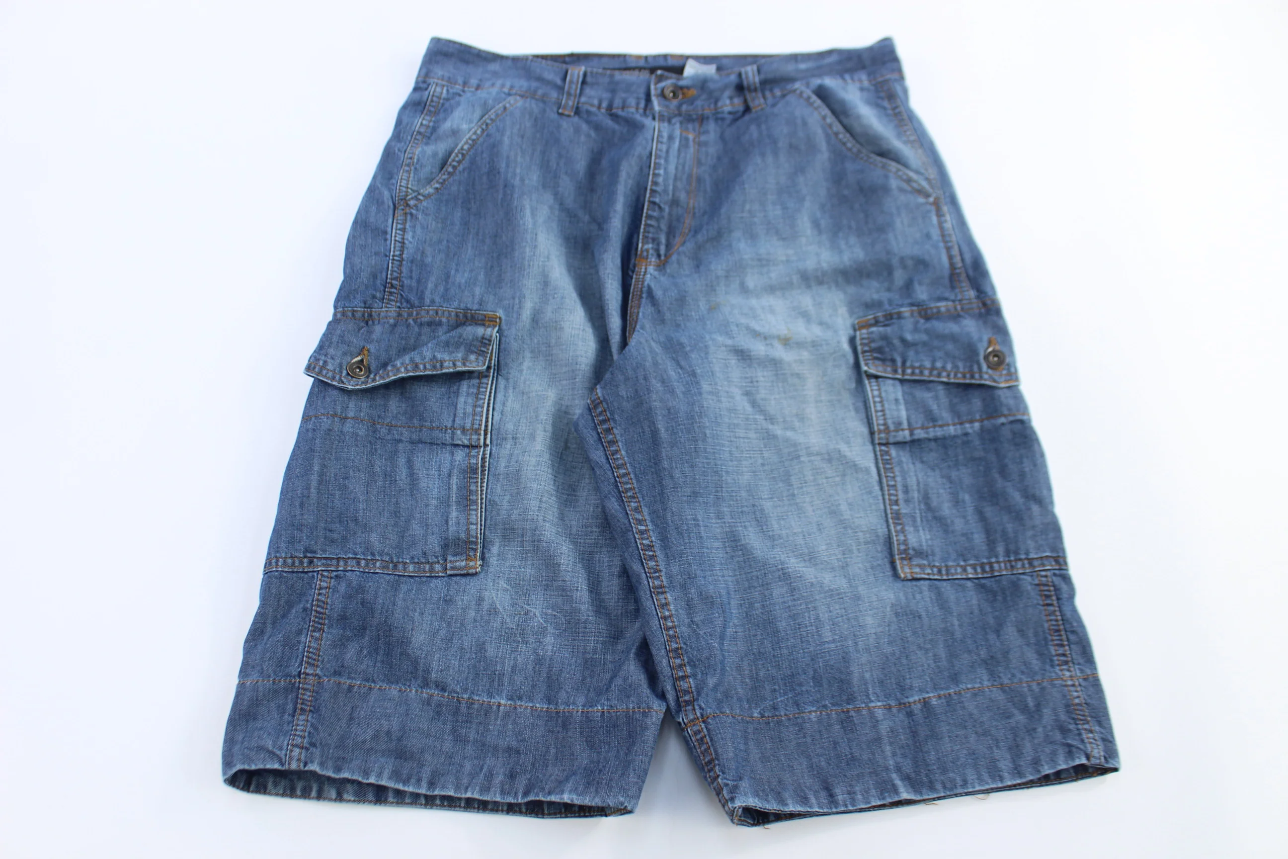 Rocawear Dark Wash Baggy Denim Shorts