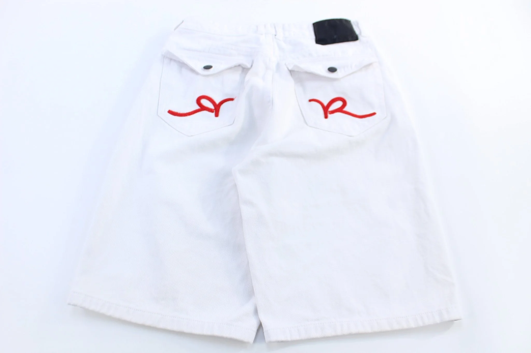 Rocawear Embroidered White Denim Shorts