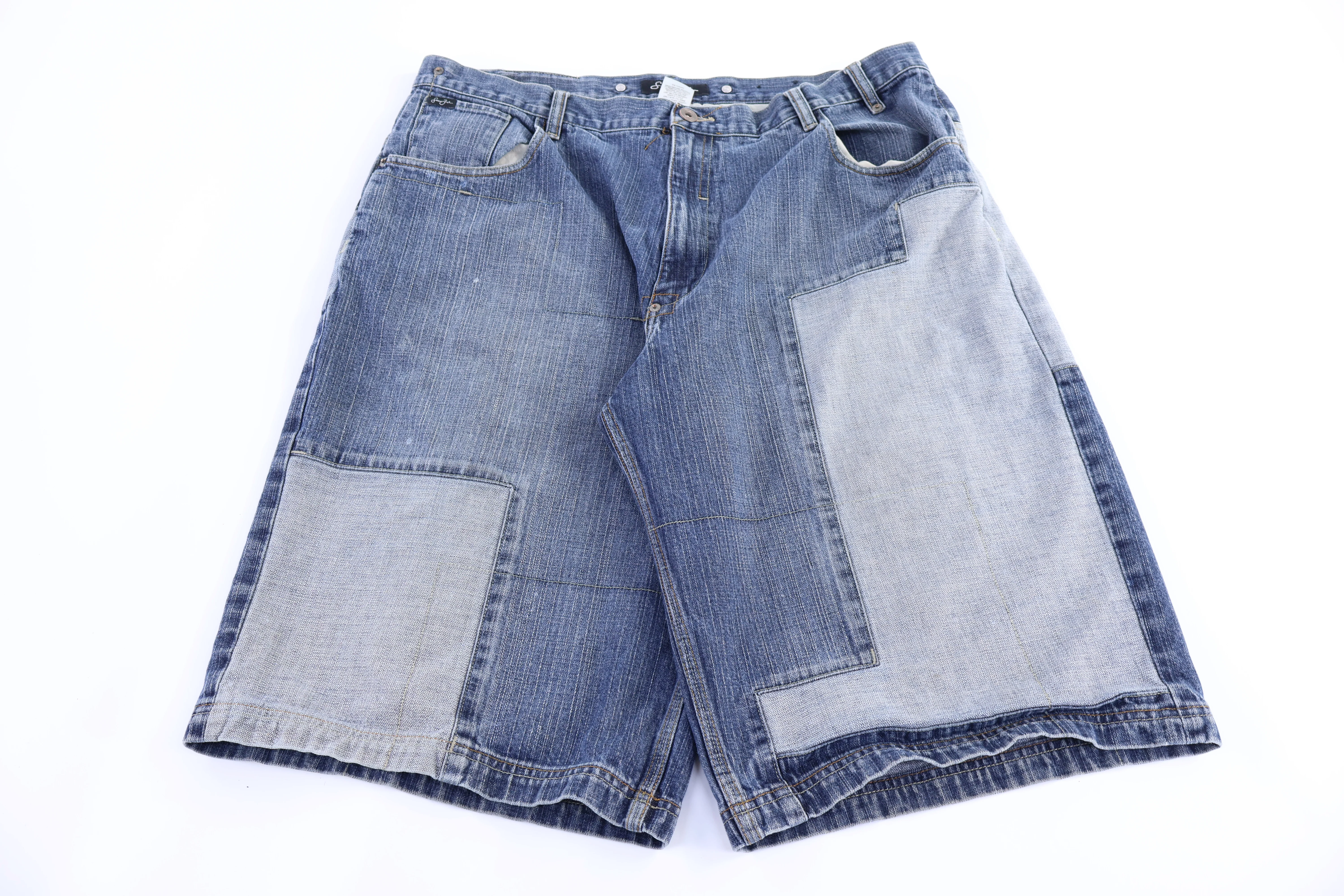 Sean John Dark Wash Denim Shorts