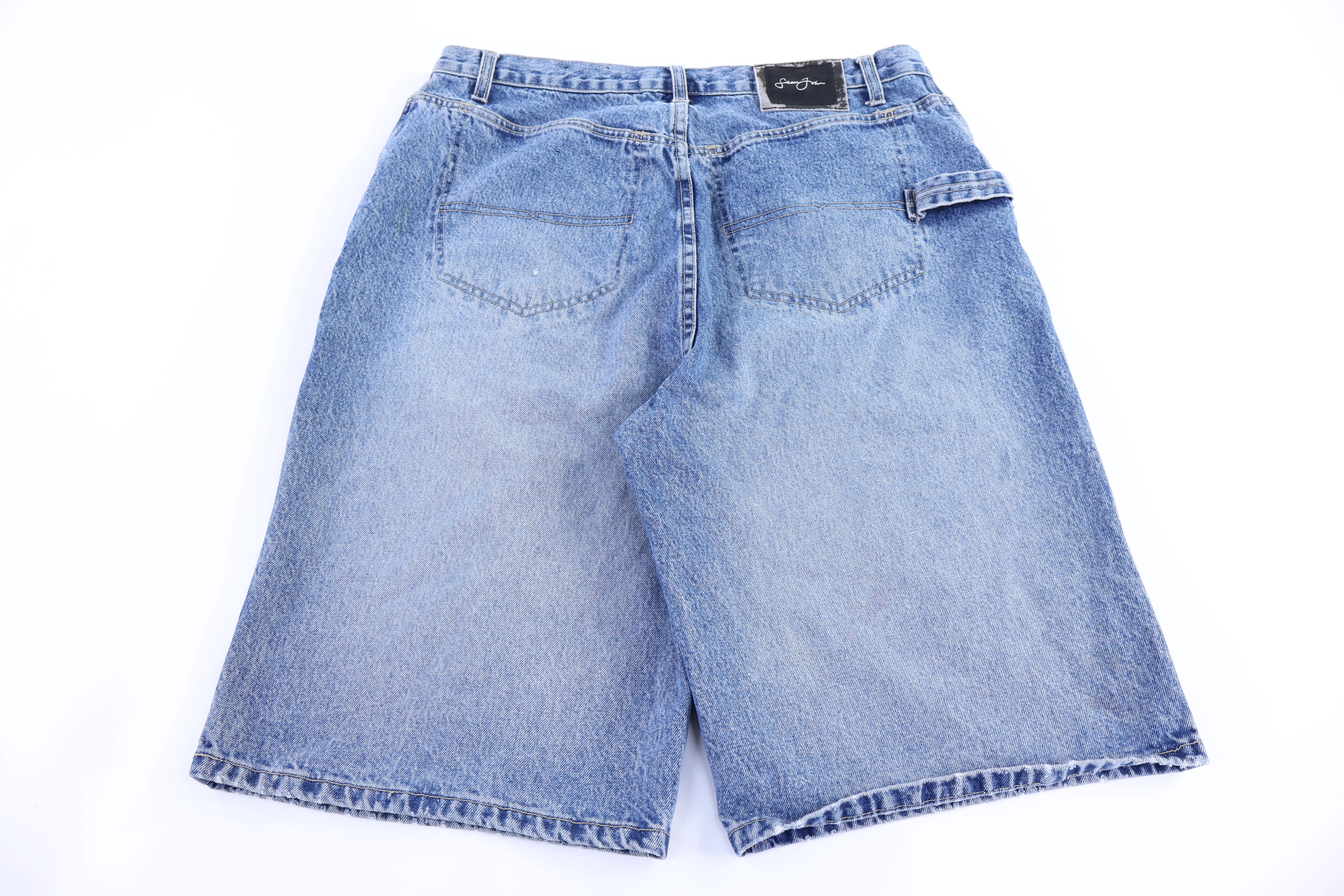 Sean John Medium Wash Denim Shorts