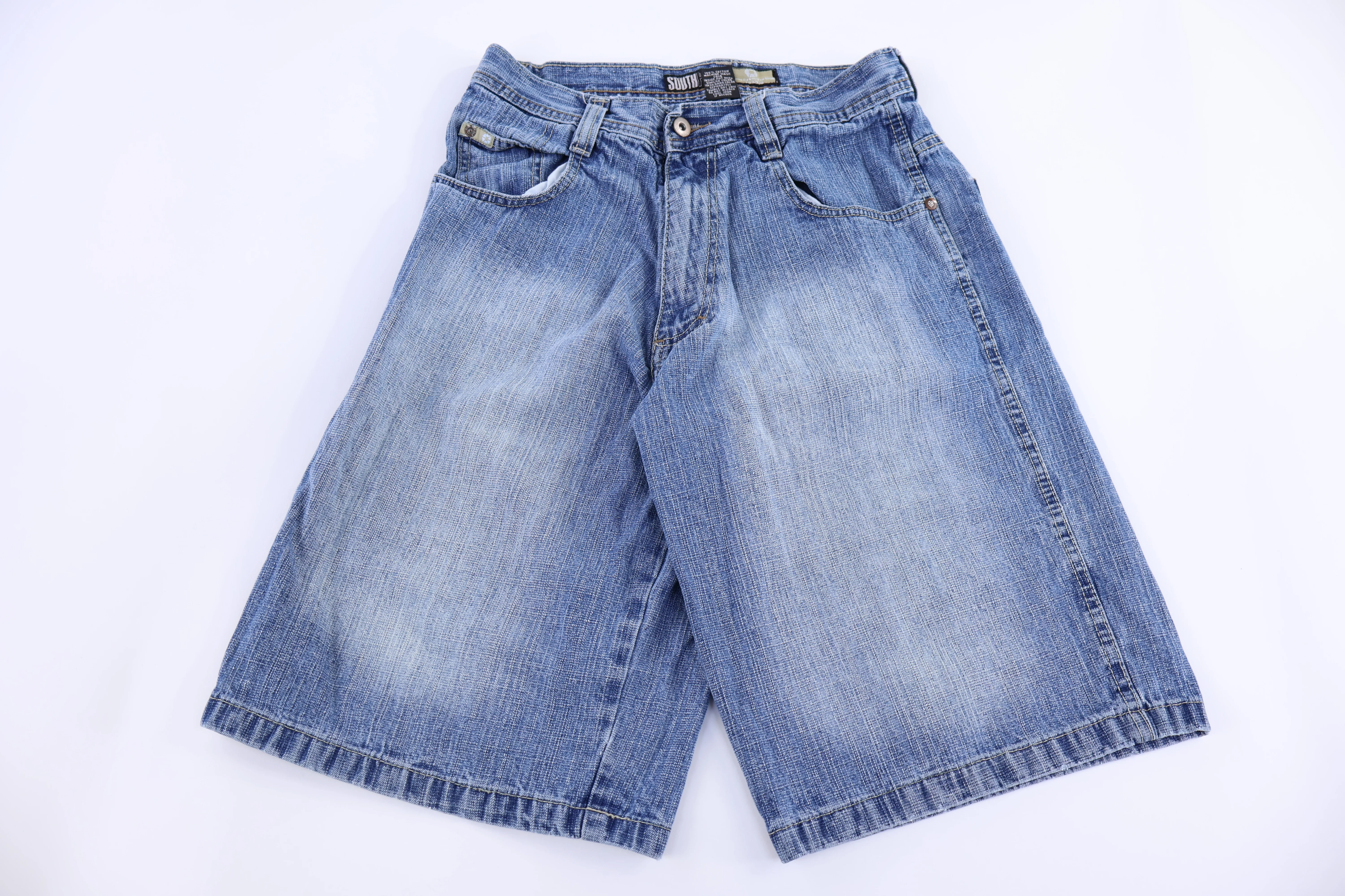 Southpole Dark Wash Denim Shorts - Image 2