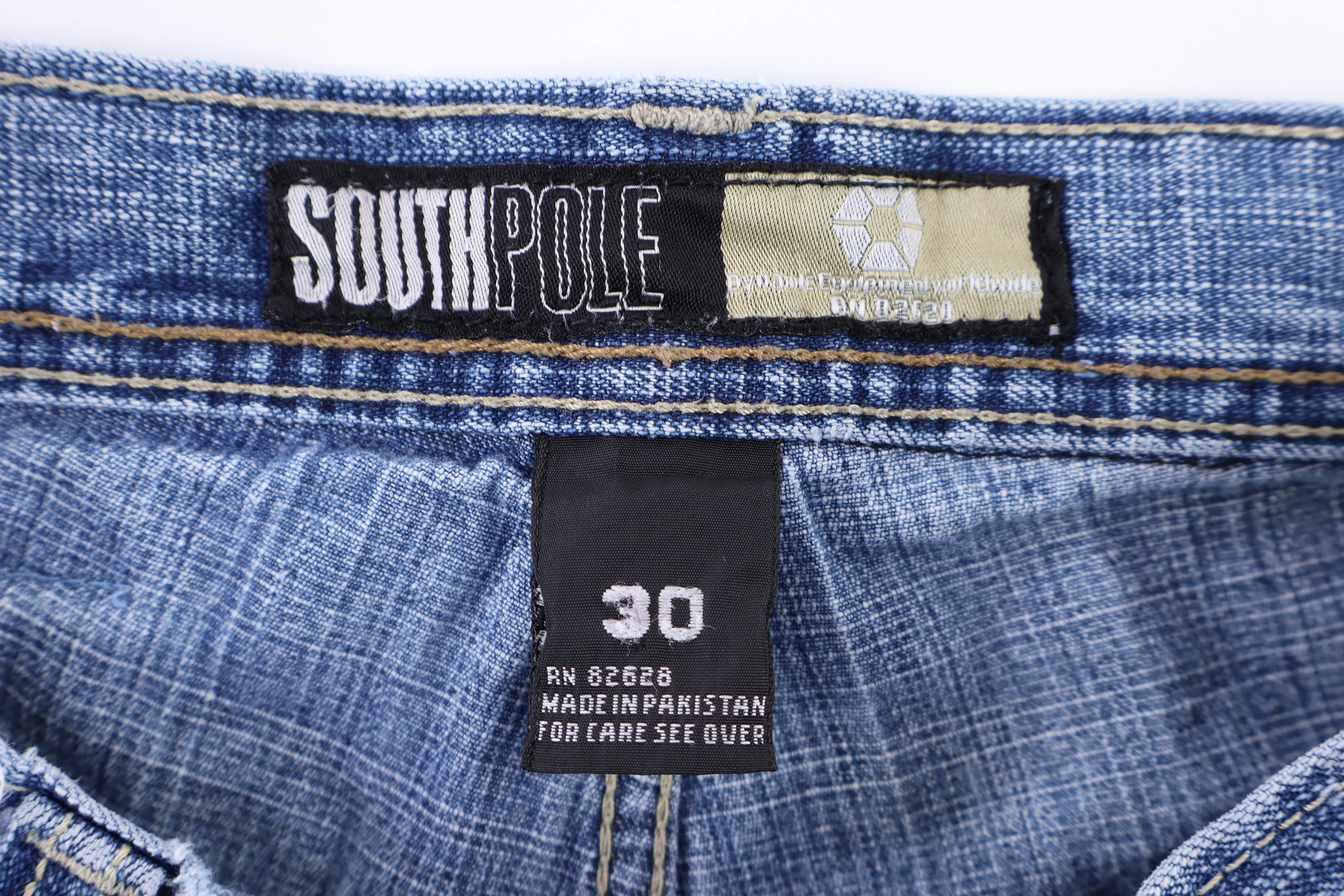 Southpole Dark Wash Denim Shorts - Image 4
